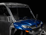 2019+ CFMOTO UForce 1000 Flip Windshield three-quarter view with windshield open — Assault Industries