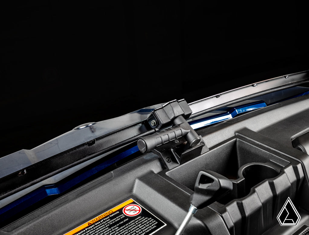 2019+ CFMOTO UForce 1000 Flip Windshield lower latch open — Assault Industries