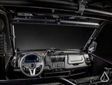 2019+ CFMOTO UForce 1000 Flip Windshield driver view with windshield open — Assault Industries