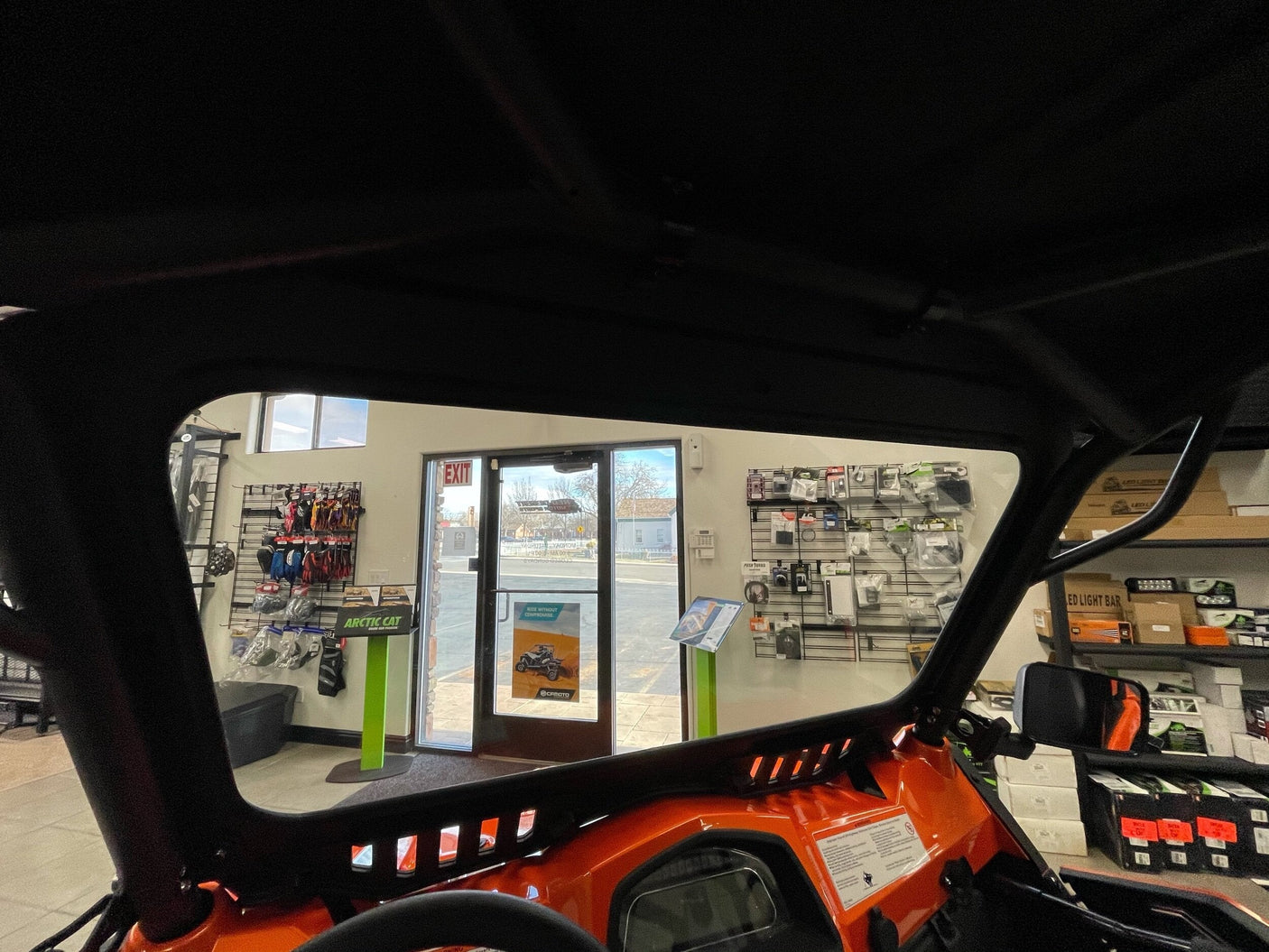 Photo of CF Moto Z Force 800 Windshield by Alpha Windshields - Premium Windshields for UTVs / Side by Sides