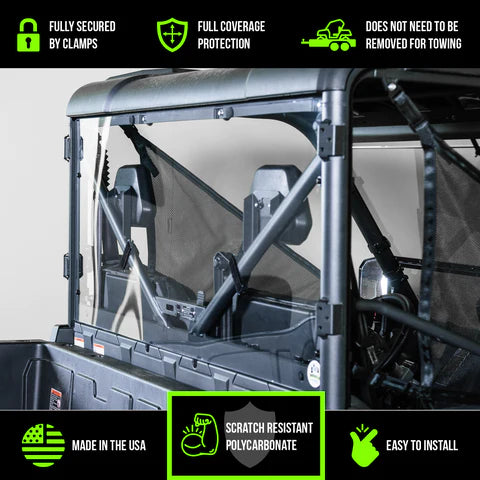 Photo of CFMoto UForce 1000 3/16" Scratch Resistant Back UTV Windshield - Pro Fit Frame by UTV Windshields - Premium Windshields for UTVs / Side by Sides