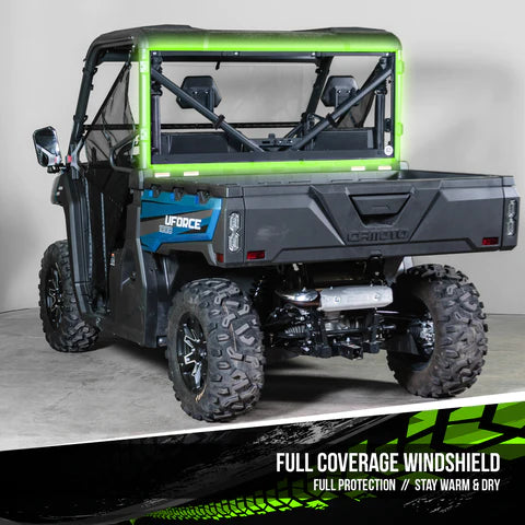 Photo of CFMoto UForce 1000 3/16" Scratch Resistant Back UTV Windshield - Pro Fit Frame by UTV Windshields - Premium Windshields for UTVs / Side by Sides