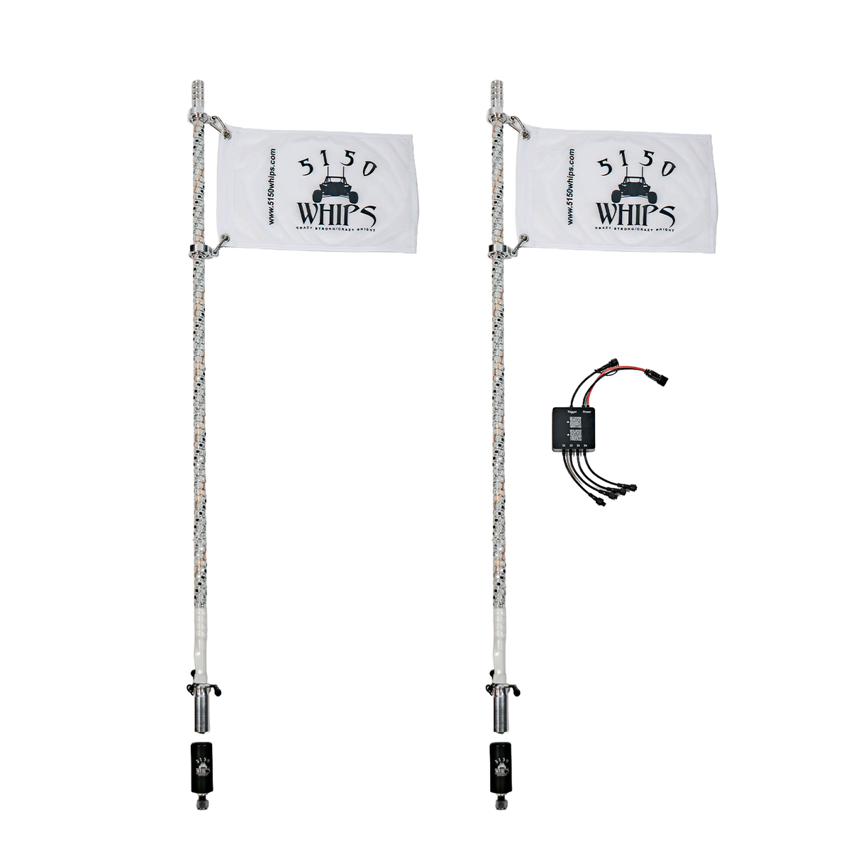 187 Platinum Chalk Line LED Whips