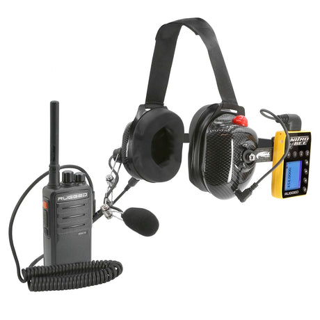 Photo of Crew Chief - H42 Spotter Headset and Rugged Handheld Radio Package by Rugged Radios - Premium for UTVs / Side by Sides