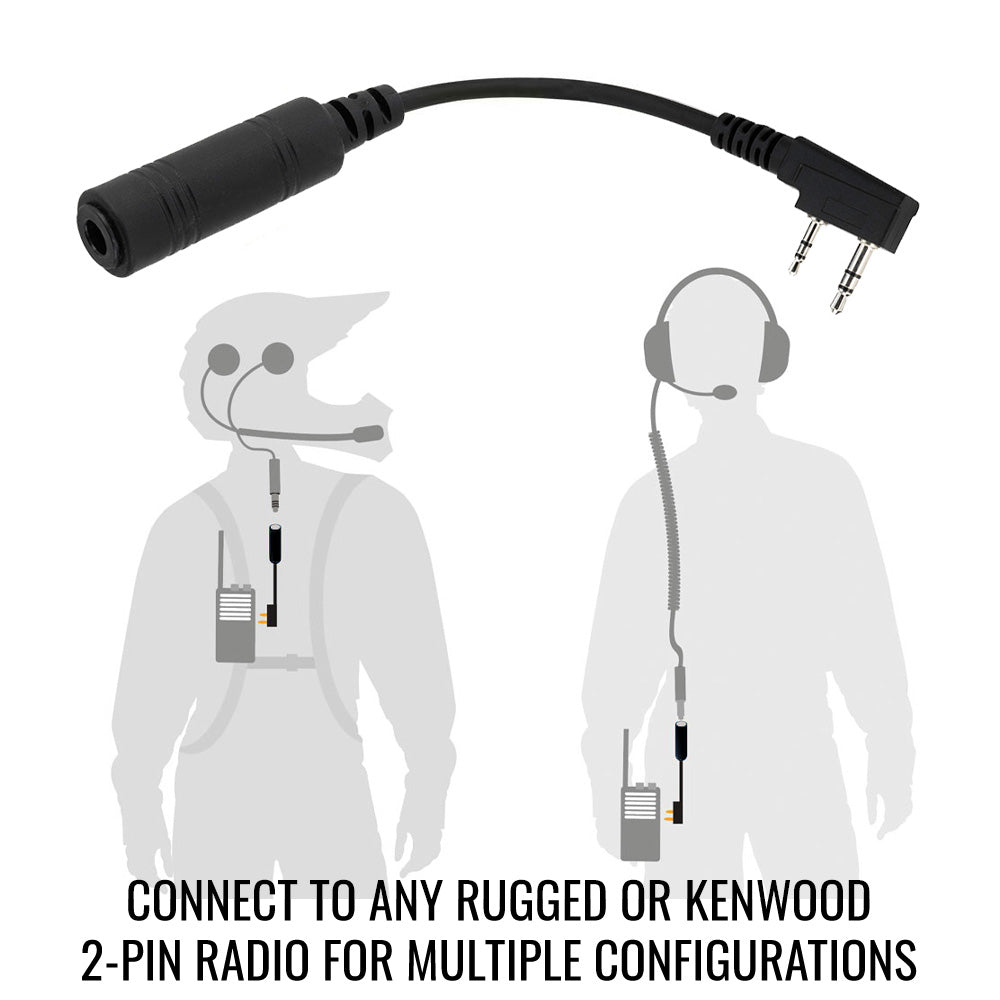Photo of ENDURO Moto Kit - Includes Helmet Kit and Compact Harness Cable by Rugged Radios - Premium for UTVs / Side by Sides