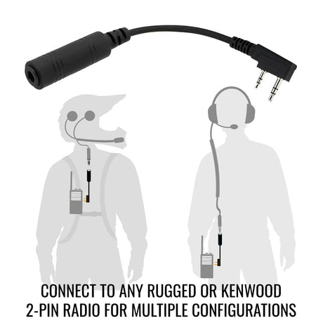 Photo of ENDURO Moto Kit - Includes Helmet Kit and Compact Harness Cable by Rugged Radios - Premium for UTVs / Side by Sides