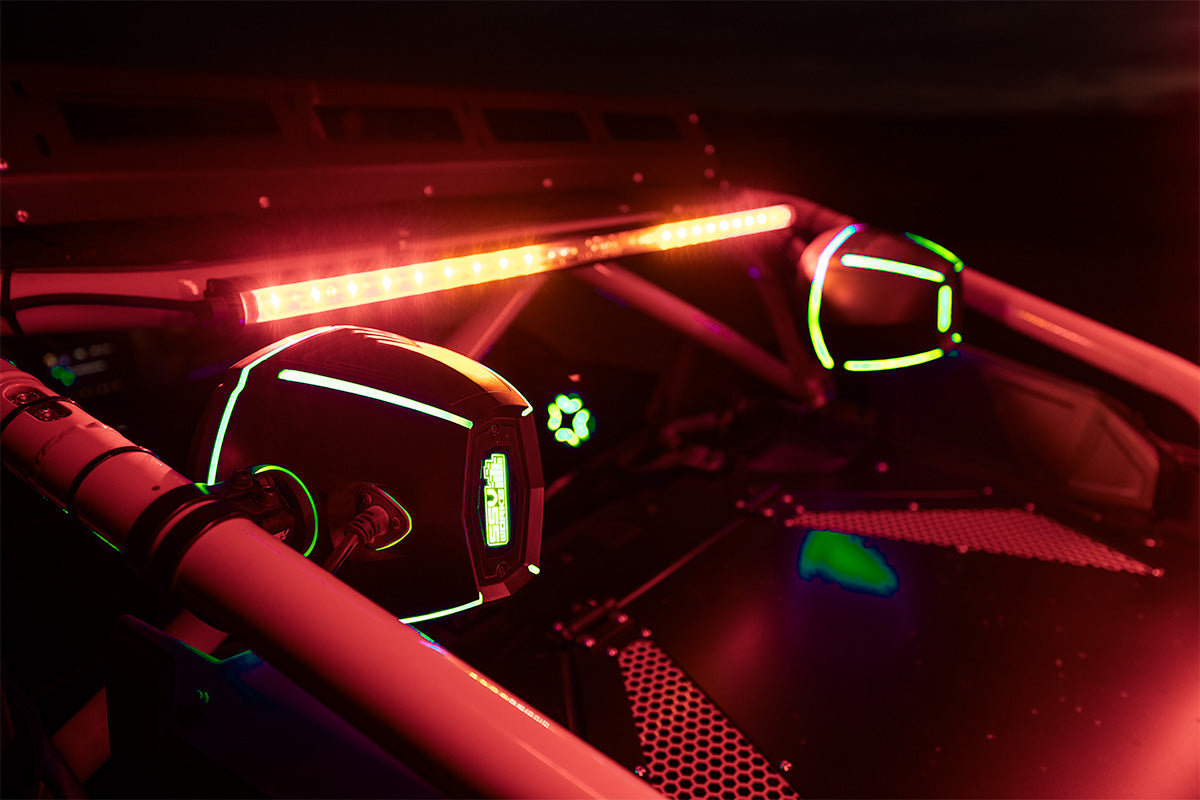 Photo of SSV Works - Universal 6.5in Cage-Mounted RGB Speaker-Pods by SSV Works - Premium for UTVs / Side by Sides