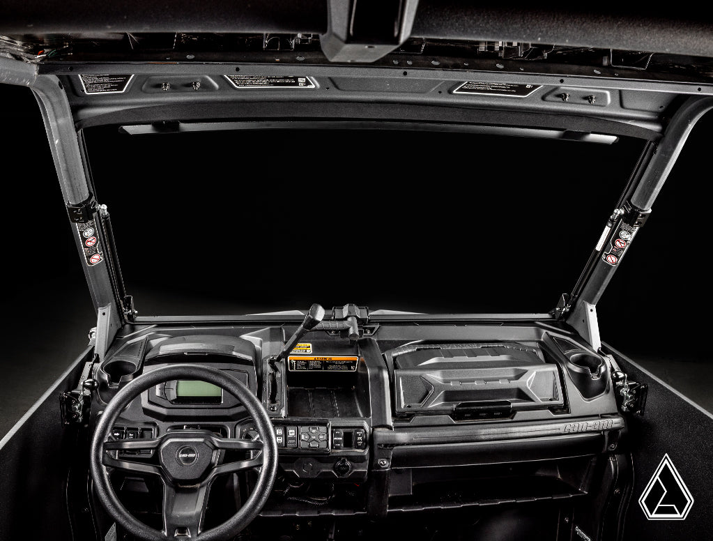 Can-Am Defender Flip Windshield — product detail 6