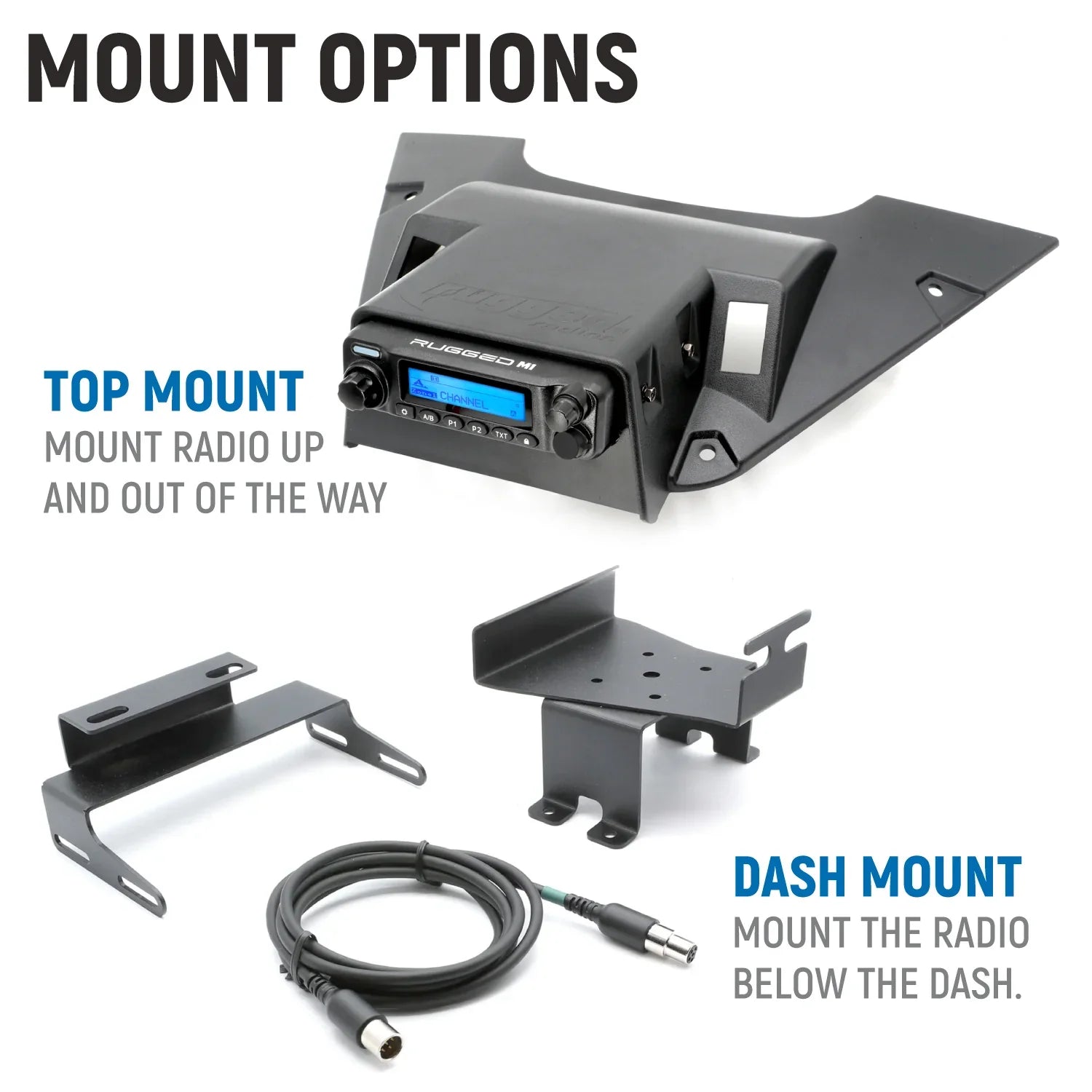 Photo of Rugged Radios - Rugged Radios Can-Am Maverick R Complete Communication Kit with Rocker Switch Intercom and 2-Way Radio by Rugged Radios - Premium Parts and Accessories for UTVs / Side by Sides