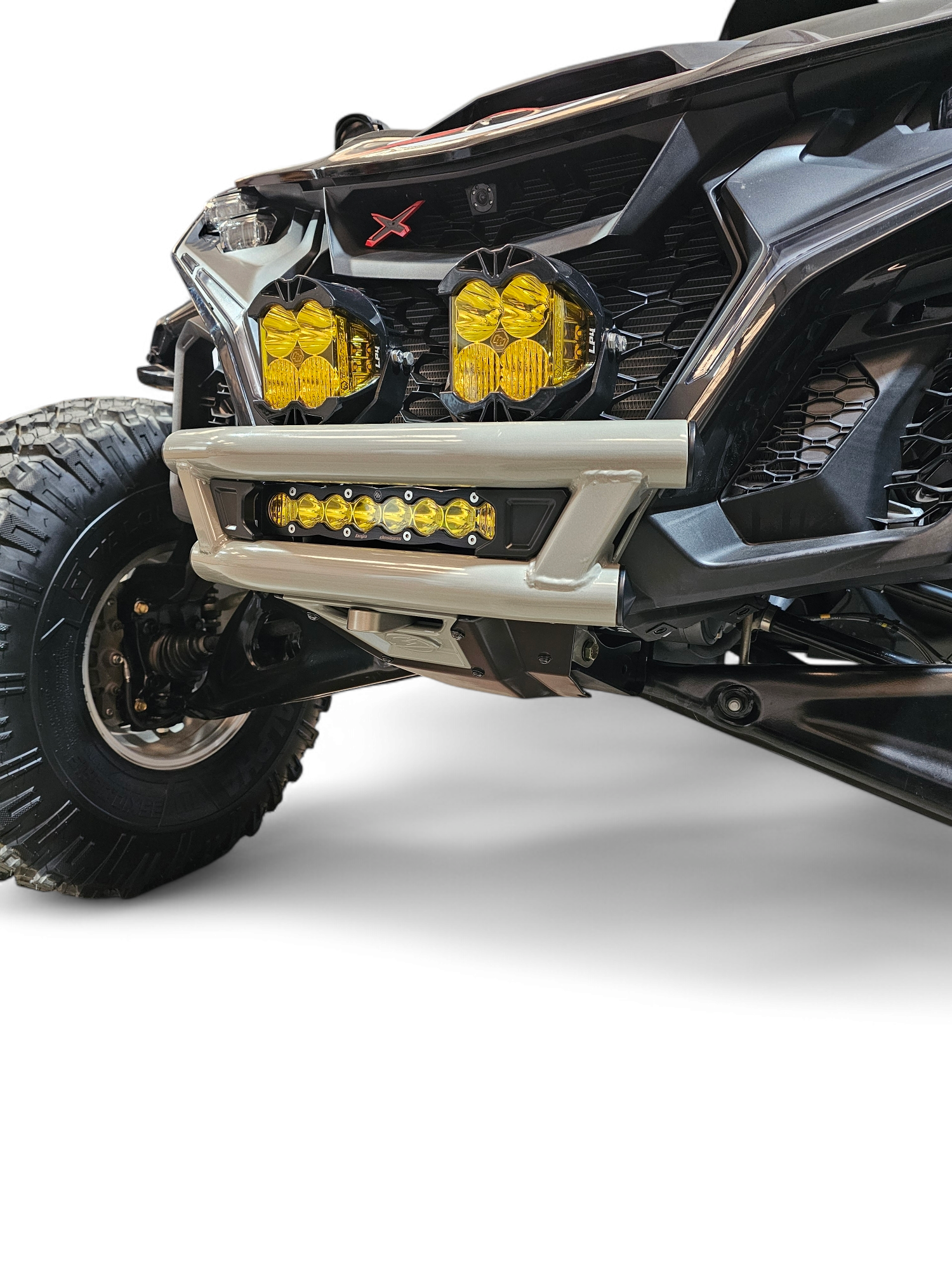 Photo of 2024 + Can-Am Maverick R Amp front winch bumper by Elektric Offroad - Premium for UTVs / Side by Sides