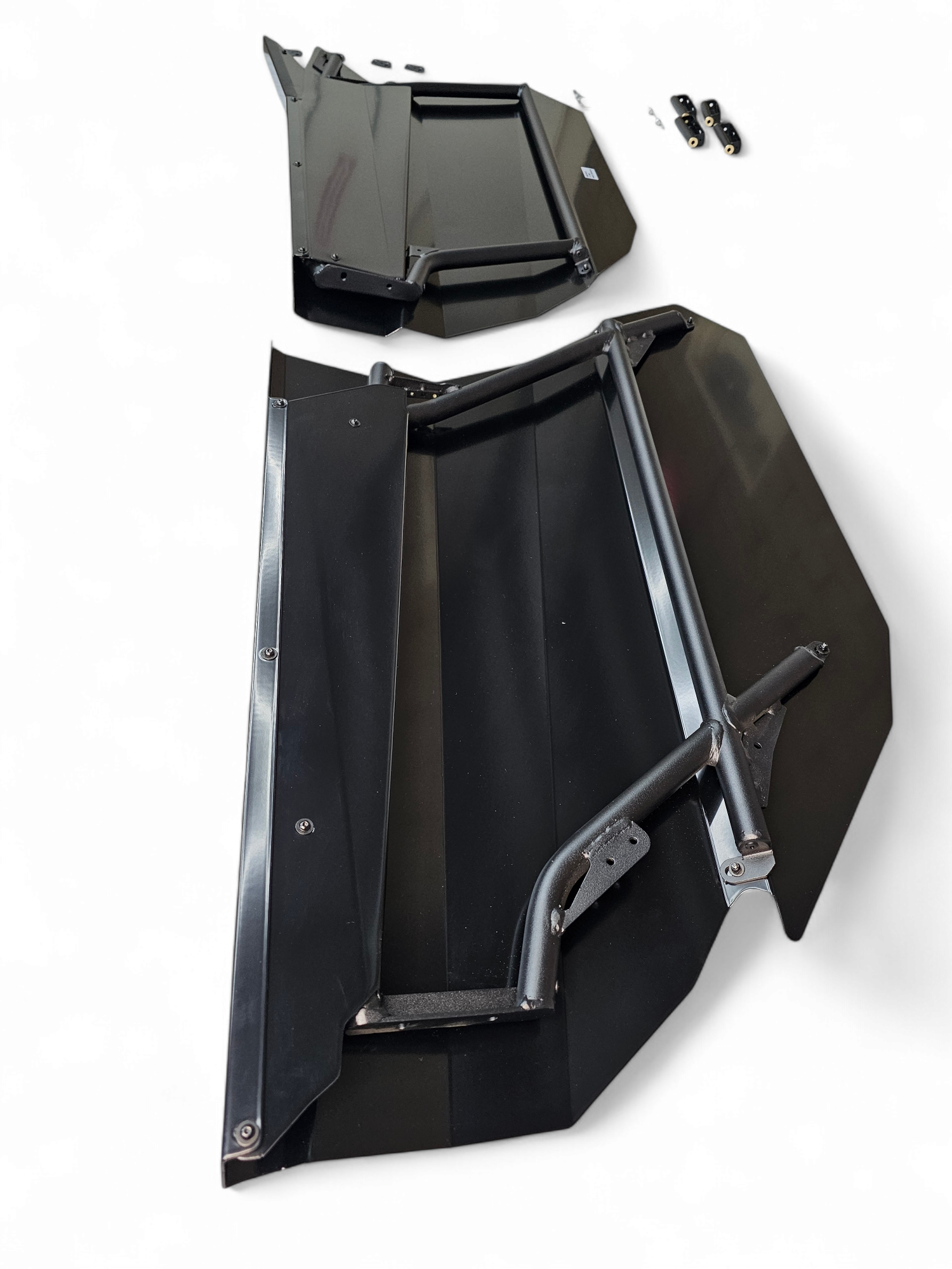 Photo of 2017 + Can-Am X3 Maverick 4 Seat Aluminum EOD Volt Doors by Elektric Offroad - Premium 2017+ Can Am X3 Maverick Volt Front Winch Bumper for UTVs / Side by Sides