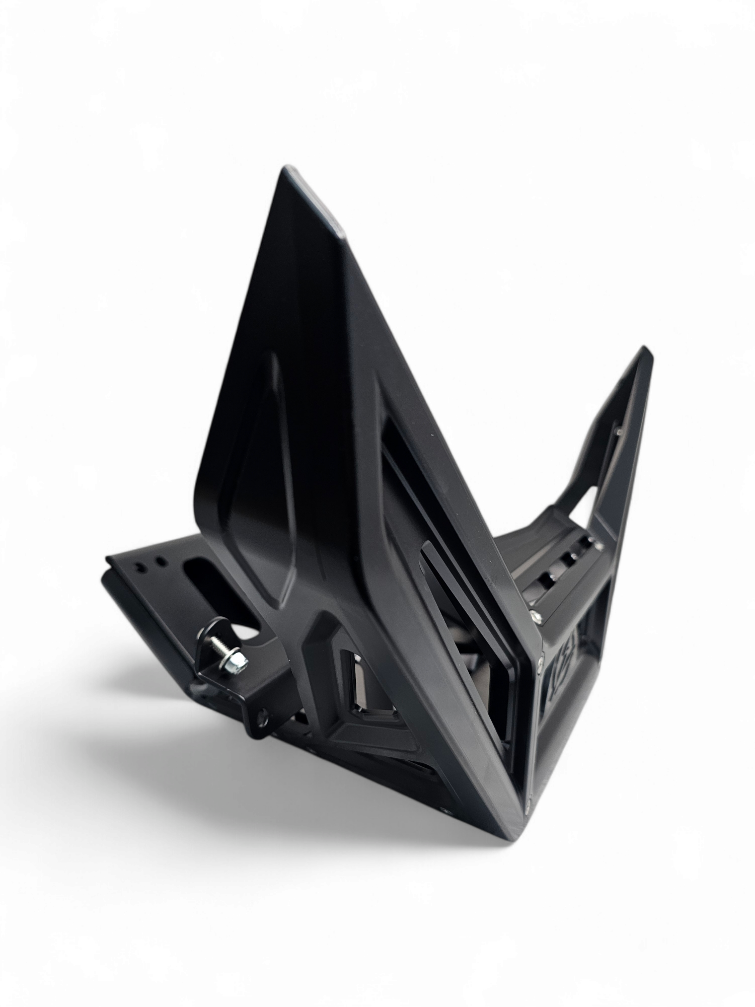 Photo of 2017 to Current Can-Am X3 Maverick Machined Billet Front Winch Bumper (Black Anodize) by Elektric Offroad - Premium 2017+ Can Am X3 Maverick Volt Front Winch Bumper for UTVs / Side by Sides