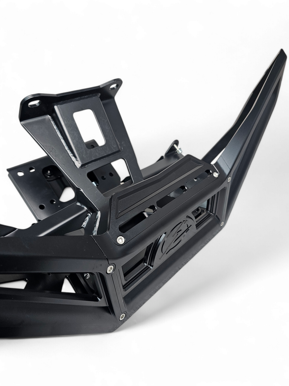 Can-Am Maverick X3 Machined Billet Front Winch Bumper - Black Anodize