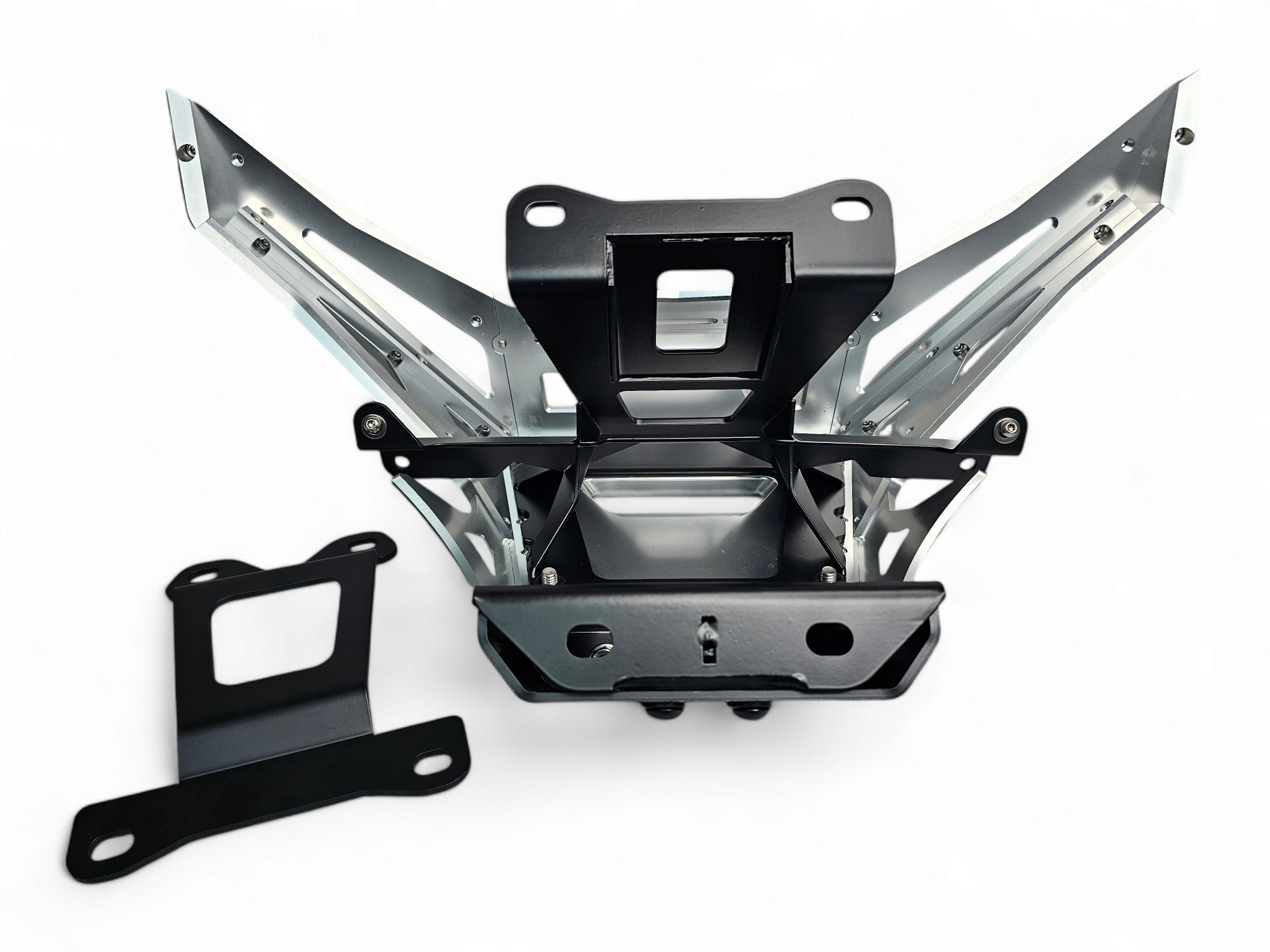 Photo of 2017 to Current Can-Am X3 Maverick Machined Billet Front Winch Bumper (Clear Anodize) by Elektric Offroad - Premium 2017+ Can Am X3 Maverick Volt Front Winch Bumper for UTVs / Side by Sides