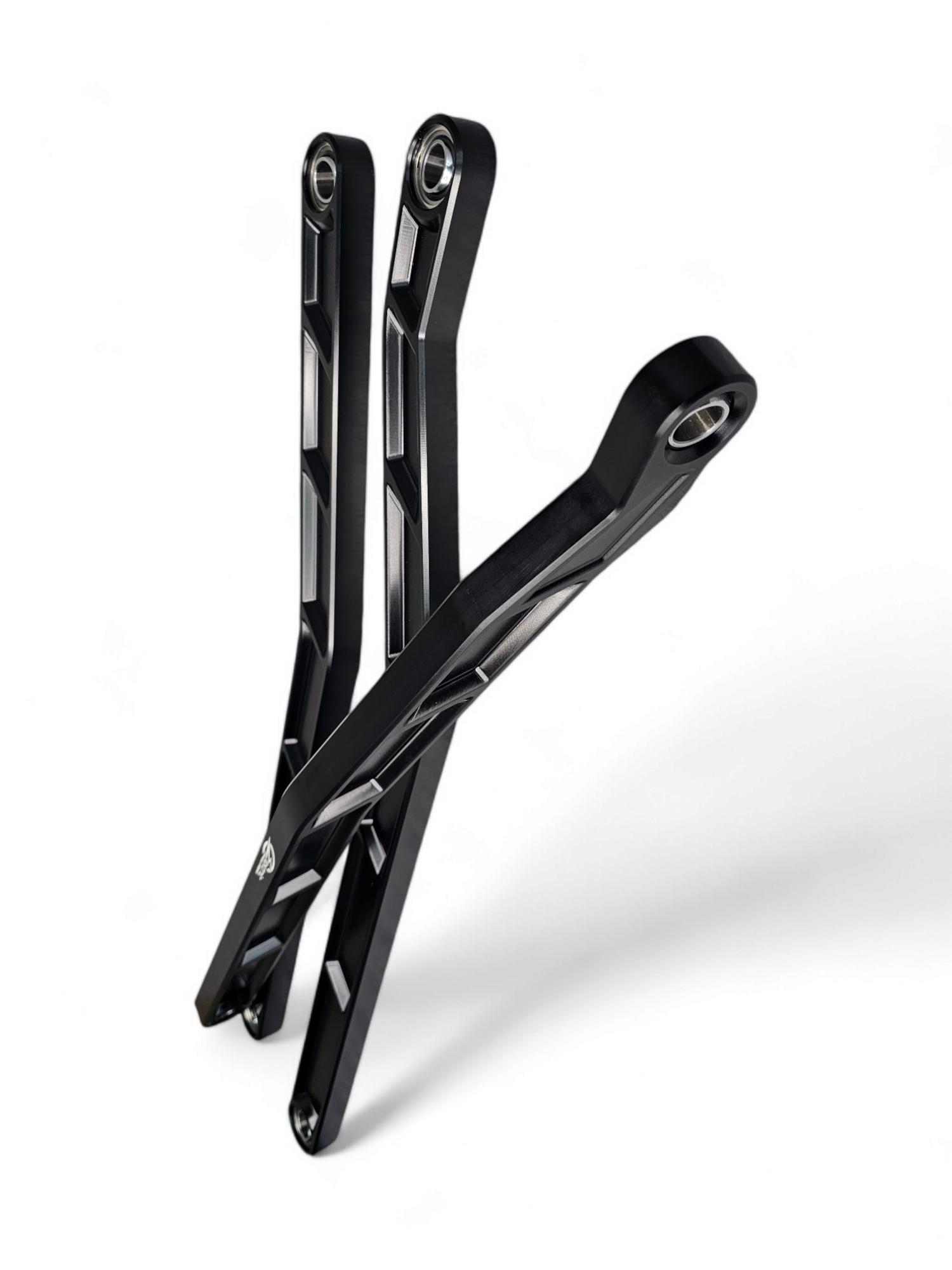 Photo of 2017 to Current Can-Am X3 Maverick High Clearance Radius Rods in Black Finish for 72" by Elektric Offroad - Premium 2017+ Can Am X3 Maverick Volt Front Winch Bumper for UTVs / Side by Sides