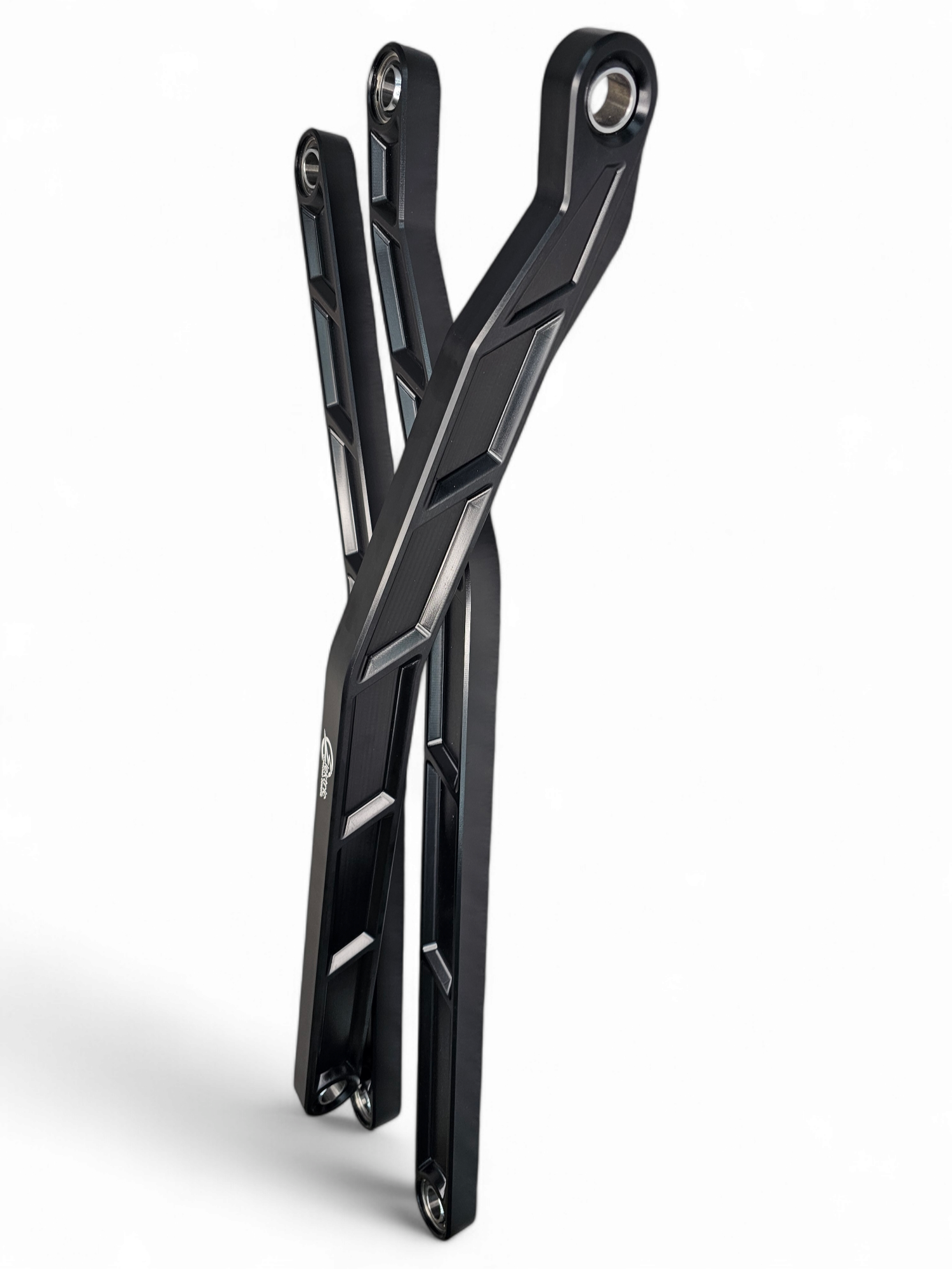 Photo of 2017 to Current Can-Am X3 Maverick High Clearance Radius Rods in Black Finish for 72" by Elektric Offroad - Premium 2017+ Can Am X3 Maverick Volt Front Winch Bumper for UTVs / Side by Sides