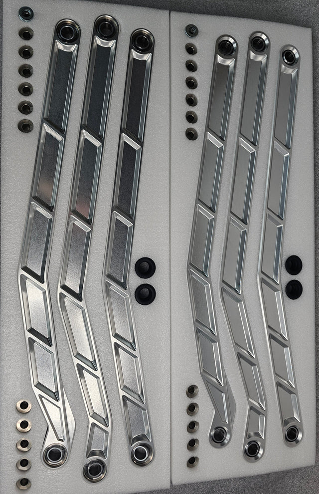 Photo of 2017 to Current Can-Am X3 Maverick High Clearance Radius Rods in Clear Finish for 72" by Elektric Offroad - Premium 2017+ Can Am X3 Maverick Volt Front Winch Bumper for UTVs / Side by Sides