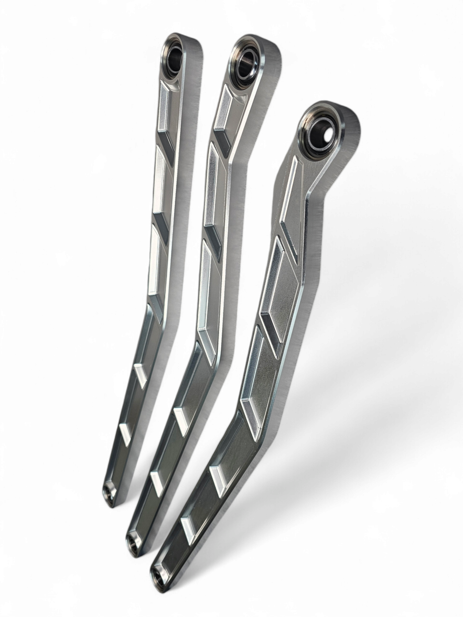 Photo of 2017 to Current Can-Am X3 Maverick High Clearance Radius Rods in Clear Finish for 72" by Elektric Offroad - Premium 2017+ Can Am X3 Maverick Volt Front Winch Bumper for UTVs / Side by Sides