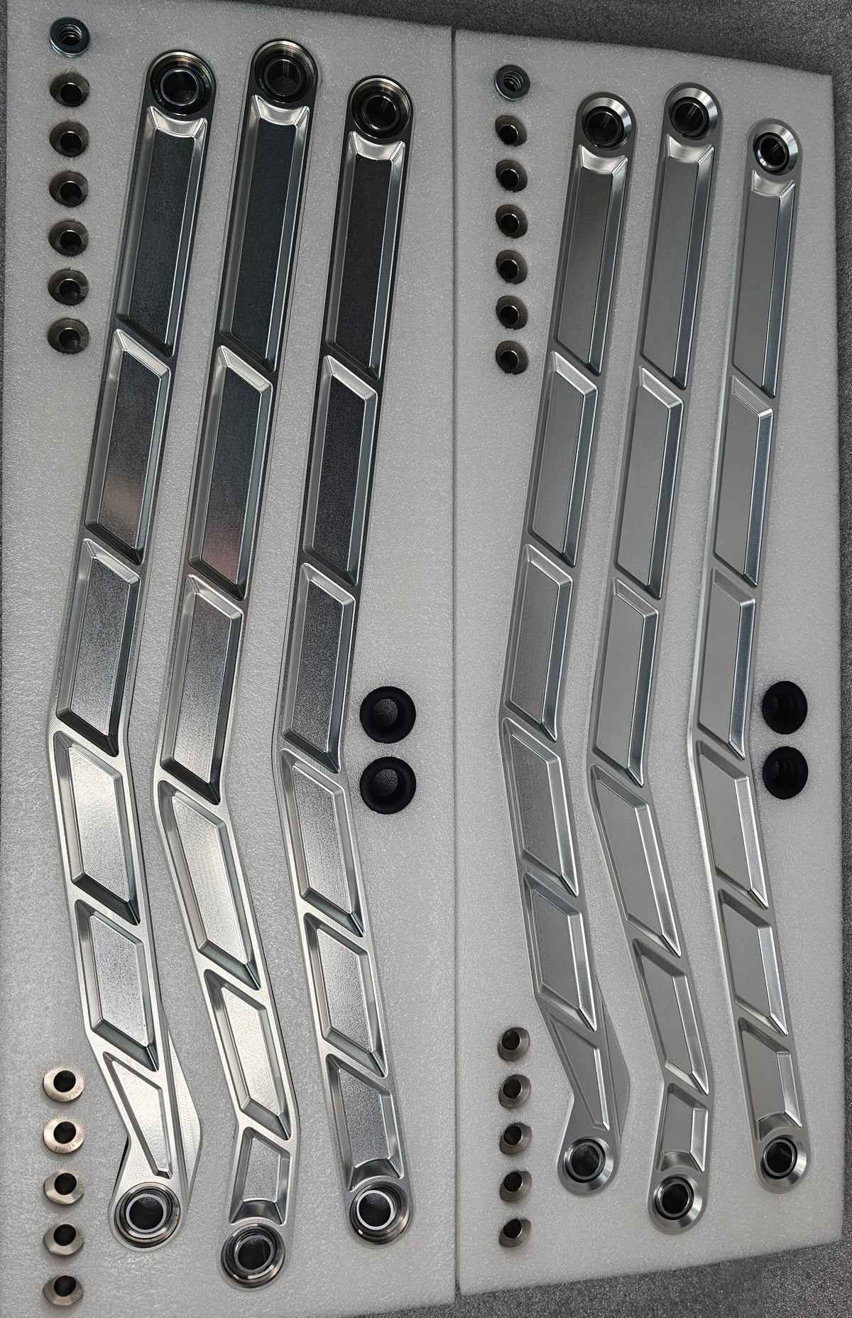 2017 to Current Can-Am X3 Maverick High Clearance Radius Rods in Clear Finish for 72