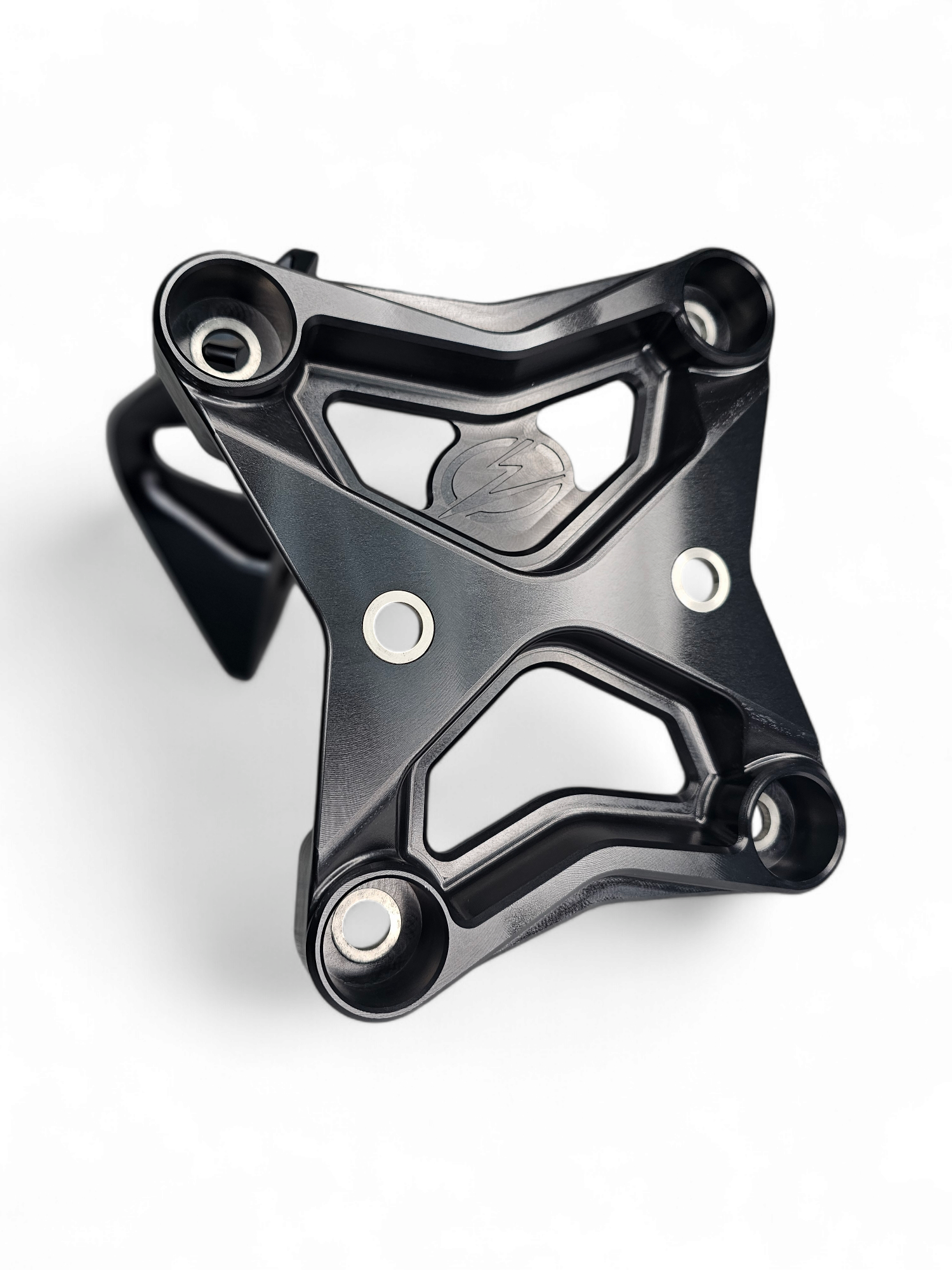 Photo of 2017 to current Can Am X3 Maverick 6 bolt EOD XL Radius Rod Plate with Tow Hook Black by Elektric Offroad - Premium 2017+ Can Am X3 Maverick Volt Front Winch Bumper for UTVs / Side by Sides