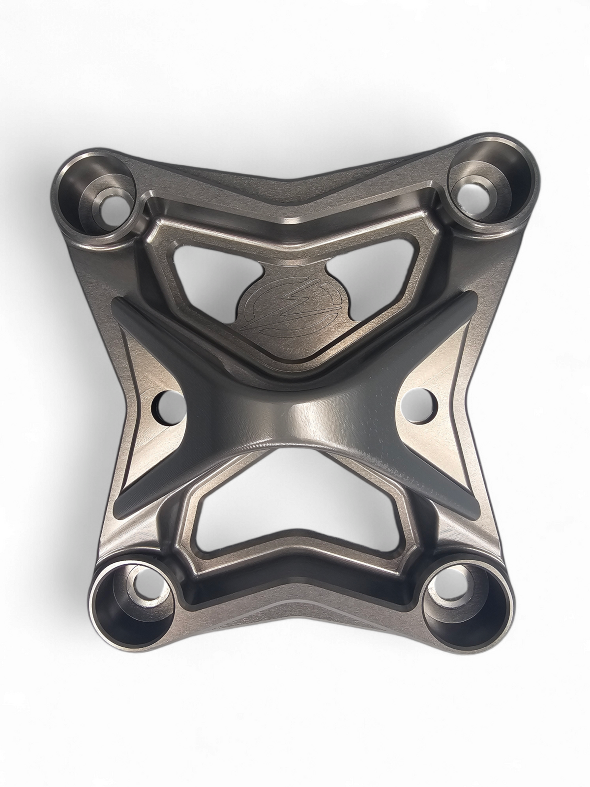 2017+ Can-Am Maverick X3 6-Bolt XL Radius Rod Plate with Tow Hook - Gunmetal