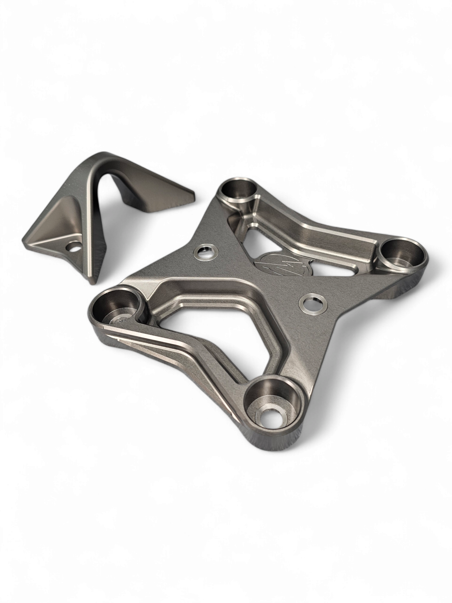 Photo of 2017 to current Can Am X3 Maverick 6 bolt EOD XL Radius Rod Plate with Tow Hook Gun Metal by Elektric Offroad - Premium 2017+ Can Am X3 Maverick Volt Front Winch Bumper for UTVs / Side by Sides