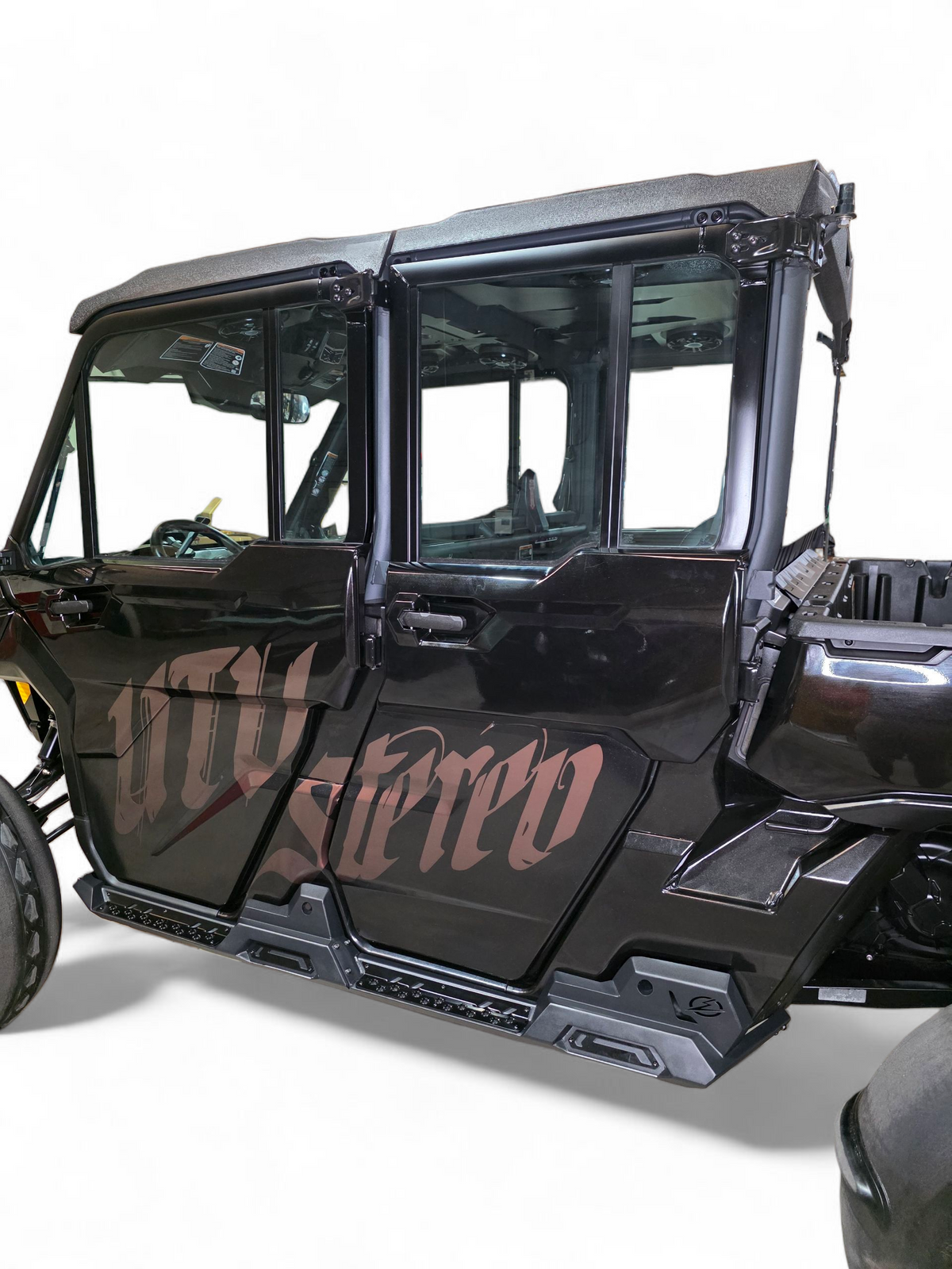 2016+ Can Am Defender HD10 Rocker Steps (4 Seat) - Elektric Offroad