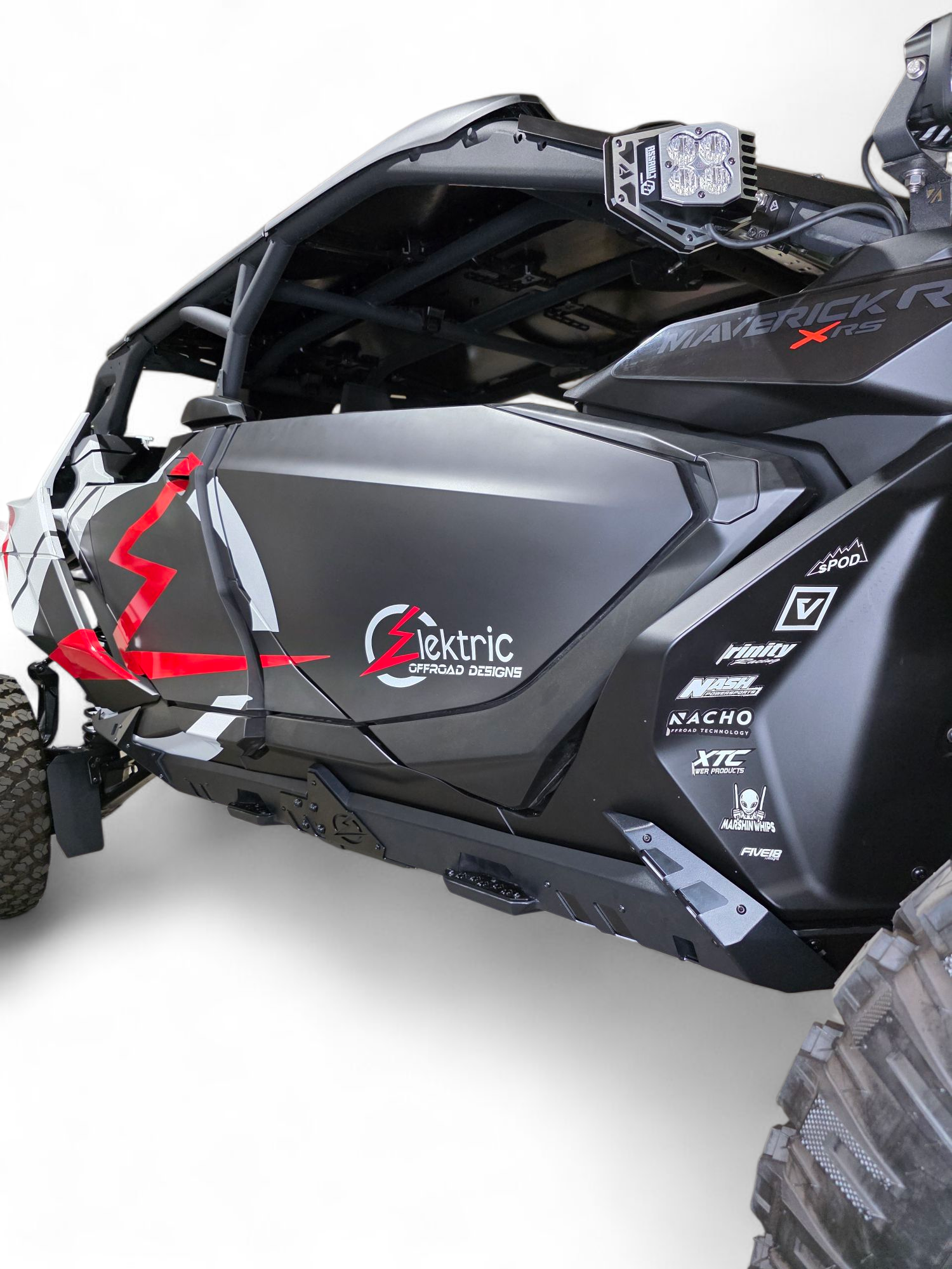 Photo of 2024+ Can Am Maverick R Volt Rocker Steps 4 Seat by Elektric Offroad - Premium for UTVs / Side by Sides