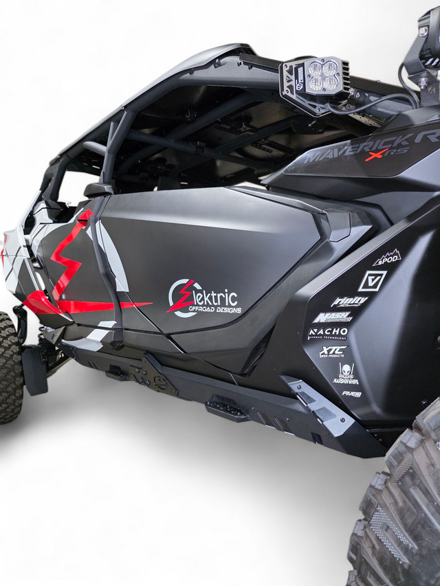 Photo of 2024+ Can Am Maverick R Volt Rocker Steps 4 Seat by Elektric Offroad - Premium for UTVs / Side by Sides