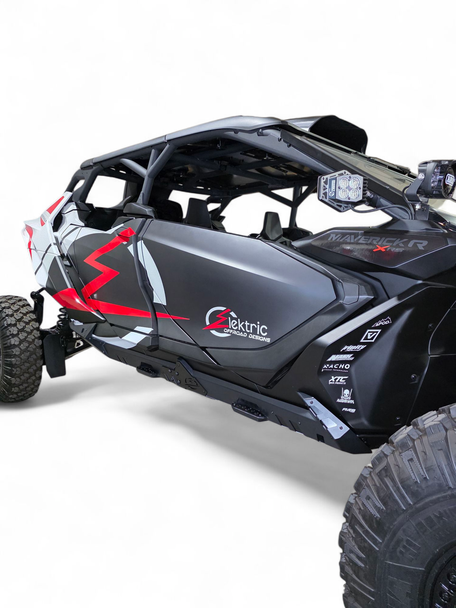 Photo of 2024+ Can Am Maverick R Volt Rocker Steps 4 Seat by Elektric Offroad - Premium for UTVs / Side by Sides