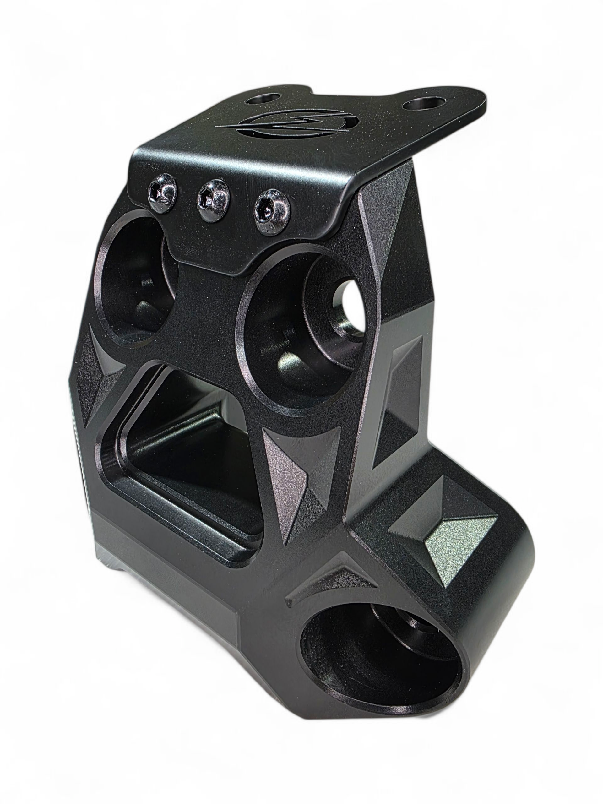 Photo of 2024+ Can Am Maverick R Billet Radius Rod Plate (Black) by Elektric Offroad - Premium for UTVs / Side by Sides
