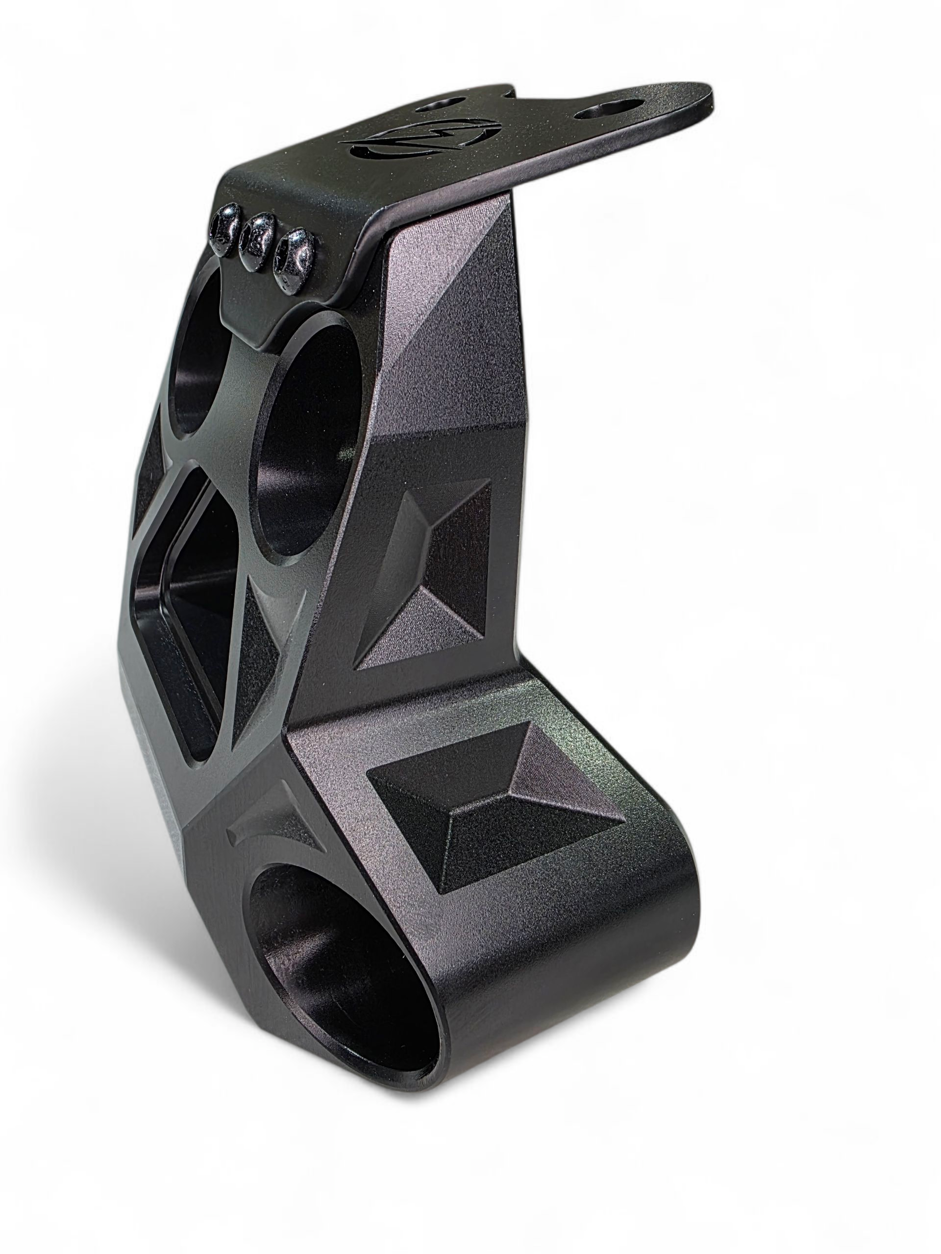 Photo of 2024+ Can Am Maverick R Billet Radius Rod Plate (Black) by Elektric Offroad - Premium for UTVs / Side by Sides