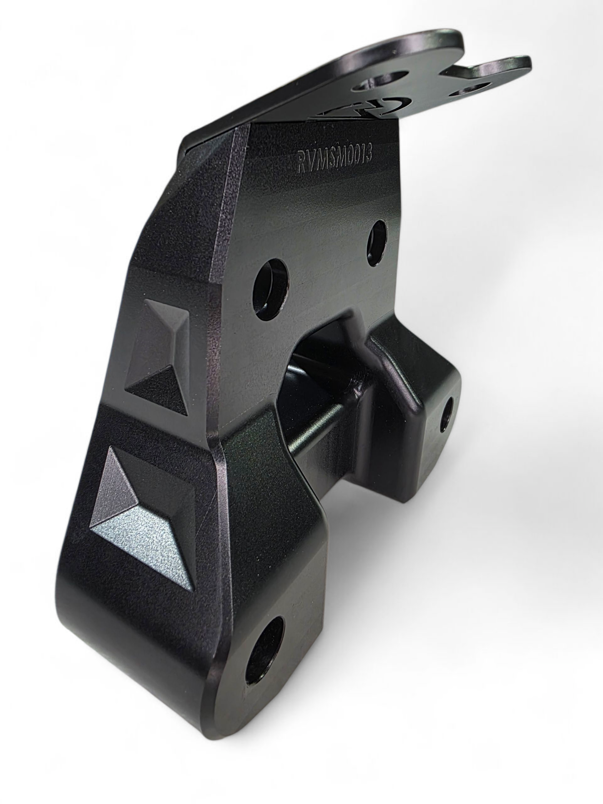 Photo of 2024+ Can Am Maverick R Billet Radius Rod Plate (Black) by Elektric Offroad - Premium for UTVs / Side by Sides