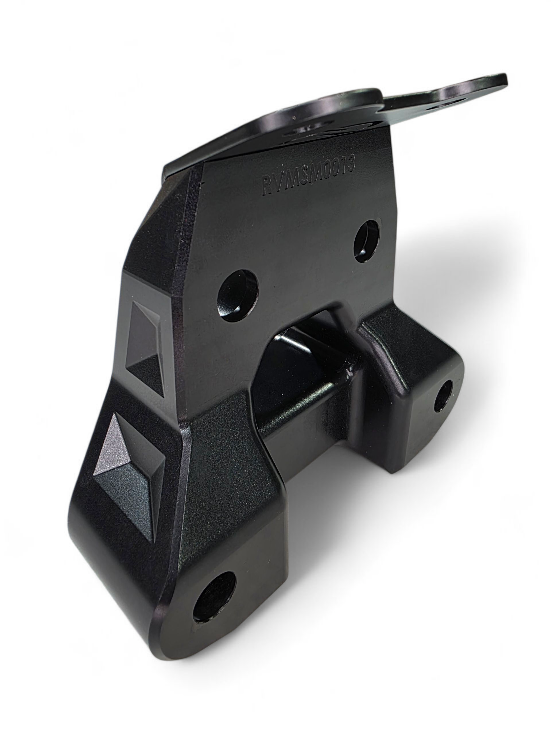 Photo of 2024+ Can Am Maverick R Billet Radius Rod Plate (Black) by Elektric Offroad - Premium for UTVs / Side by Sides