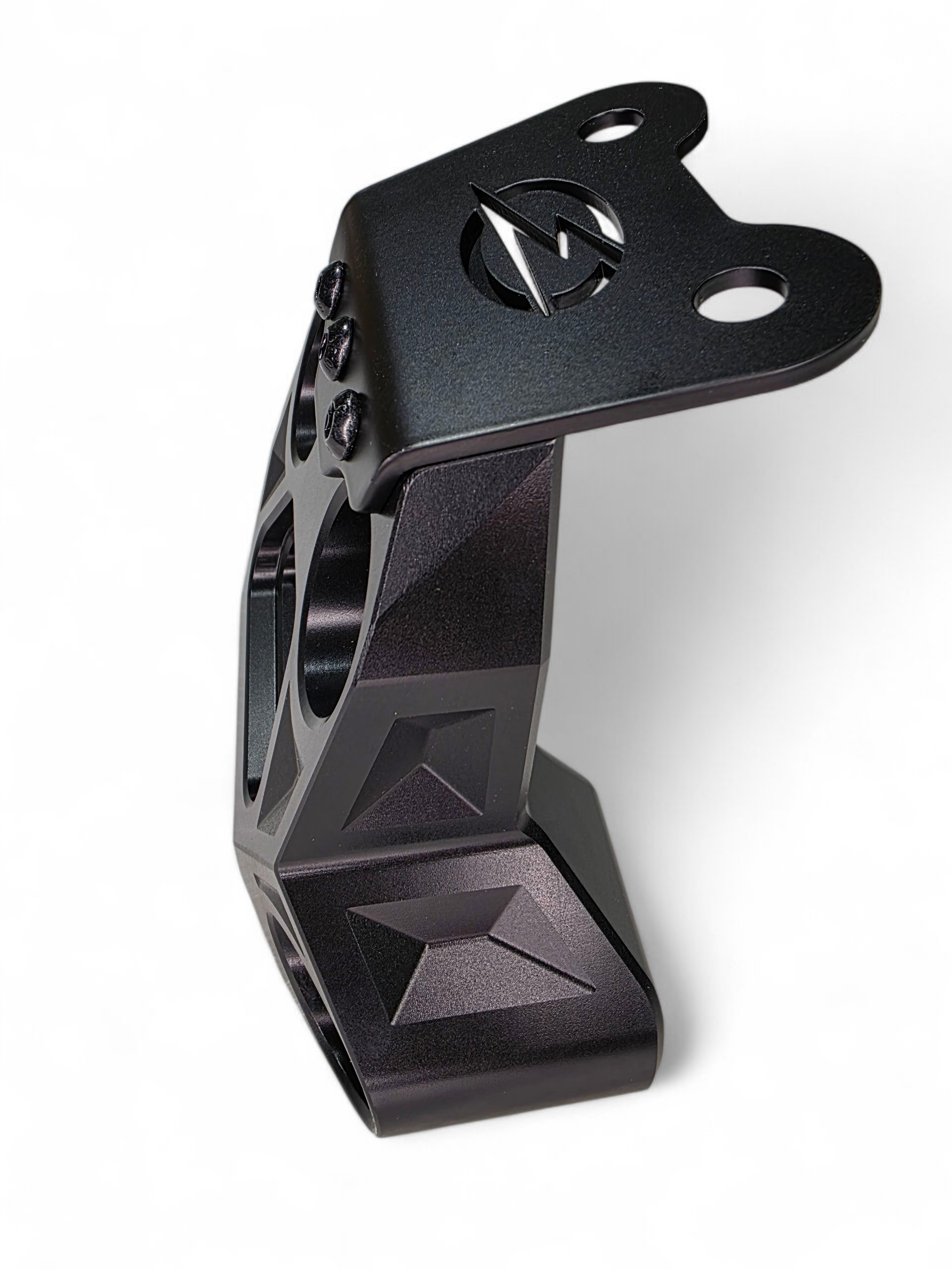 Photo of 2024+ Can Am Maverick R Billet Radius Rod Plate (Black) by Elektric Offroad - Premium for UTVs / Side by Sides