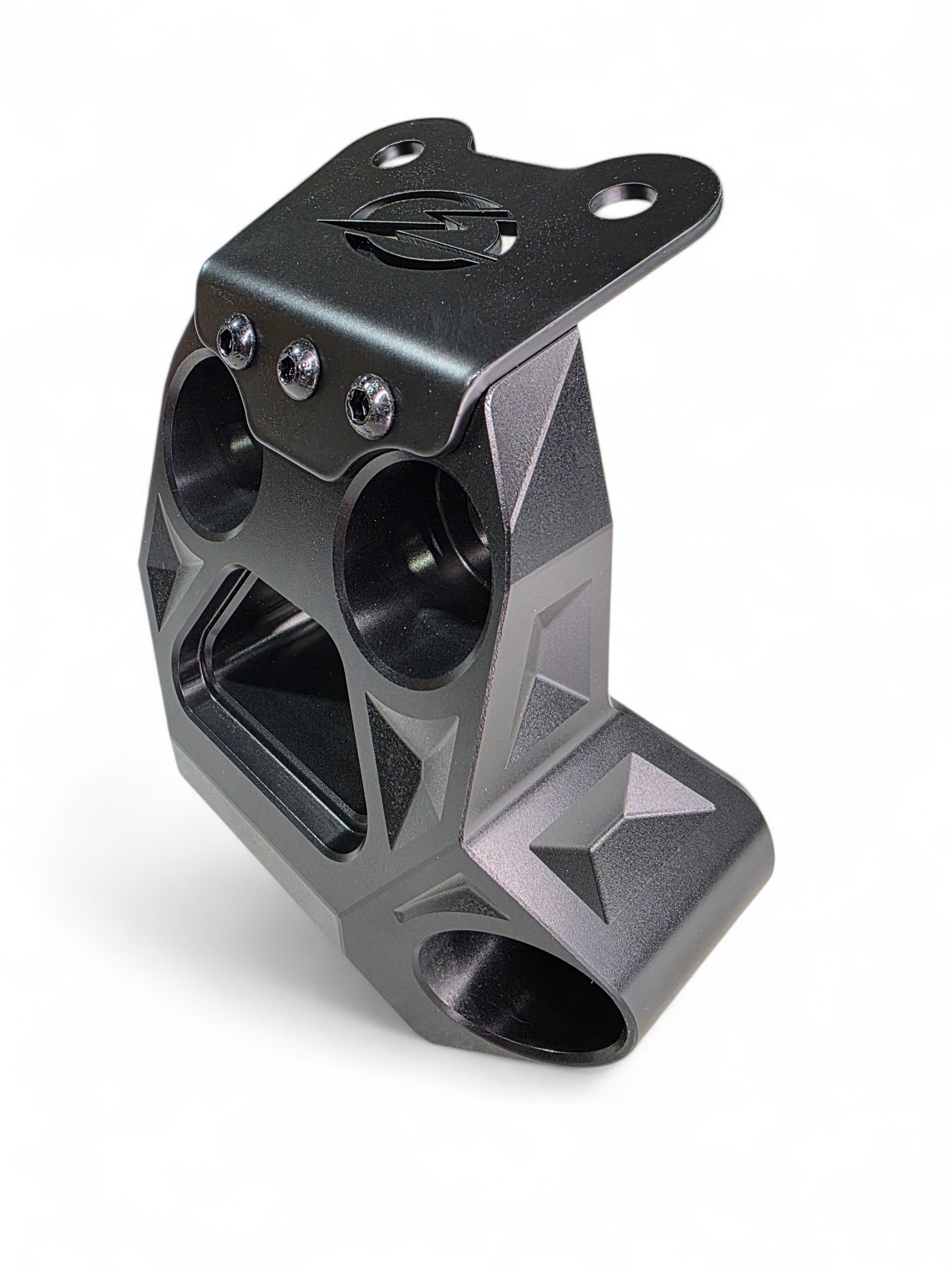 Photo of 2024+ Can Am Maverick R Billet Radius Rod Plate (Black) by Elektric Offroad - Premium for UTVs / Side by Sides