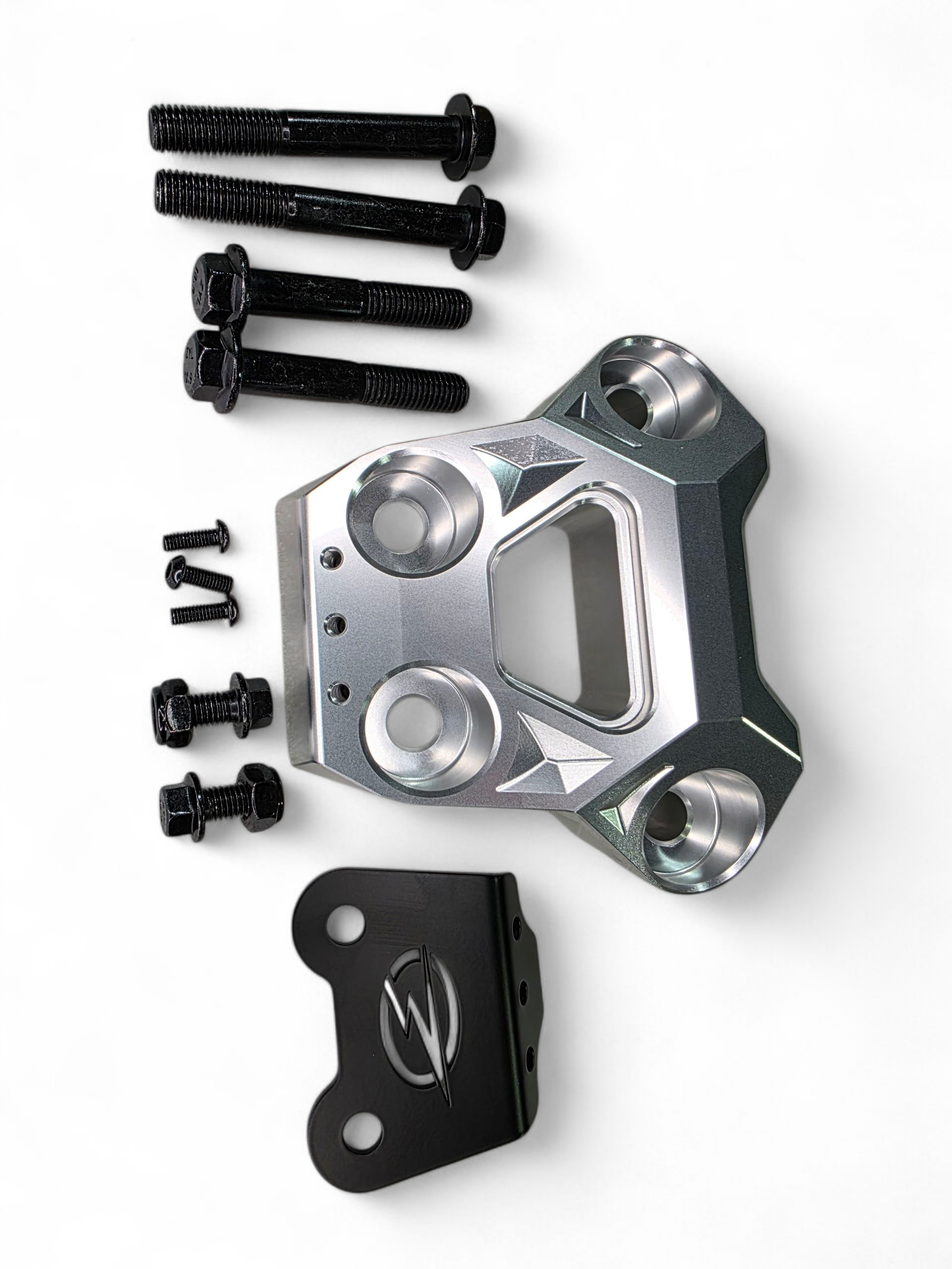 Photo of 2024+ Can Am Maverick R Radius Rod Plate (Clear) by Elektric Offroad - Premium for UTVs / Side by Sides