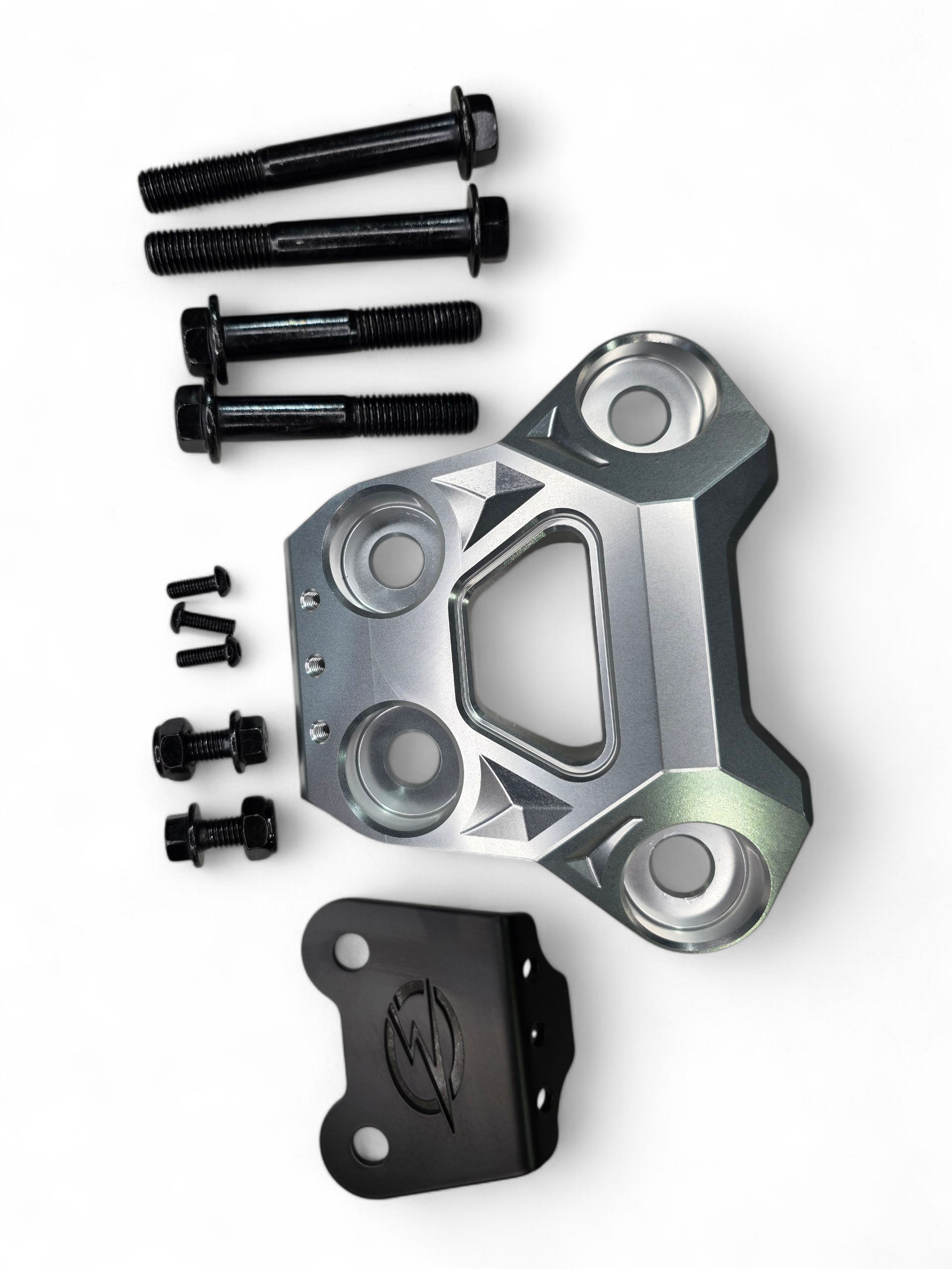 Photo of 2024+ Can Am Maverick R Radius Rod Plate (Clear) by Elektric Offroad - Premium for UTVs / Side by Sides