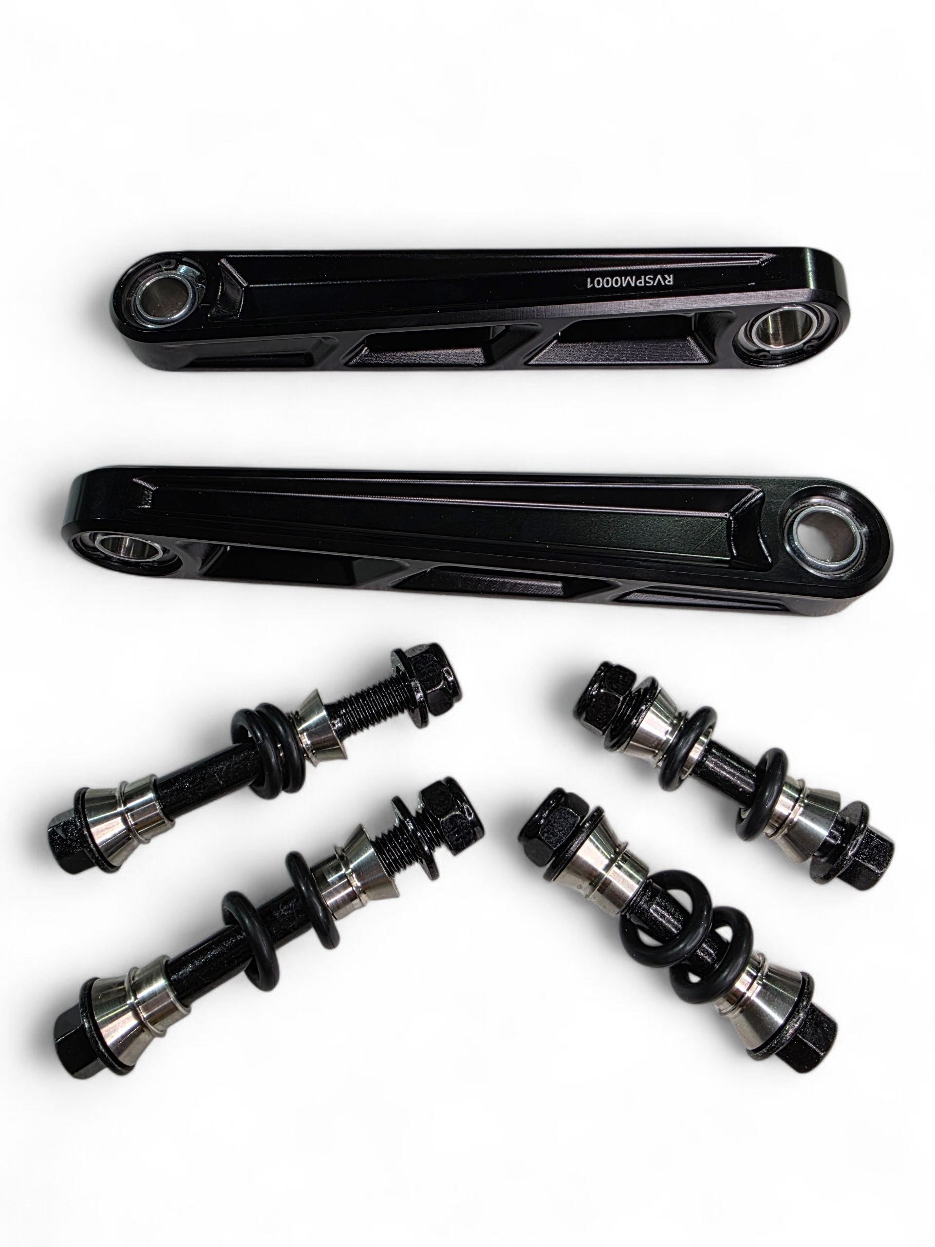 Photo of 2024+ Can Am Maverick R Front Sway Bar Links Anodized Black by Elektric Offroad - Premium for UTVs / Side by Sides