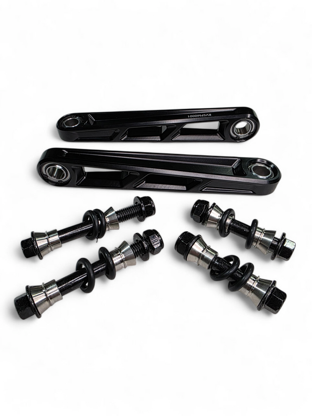 Photo of 2024+ Can Am Maverick R Front Sway Bar Links Anodized Black by Elektric Offroad - Premium for UTVs / Side by Sides