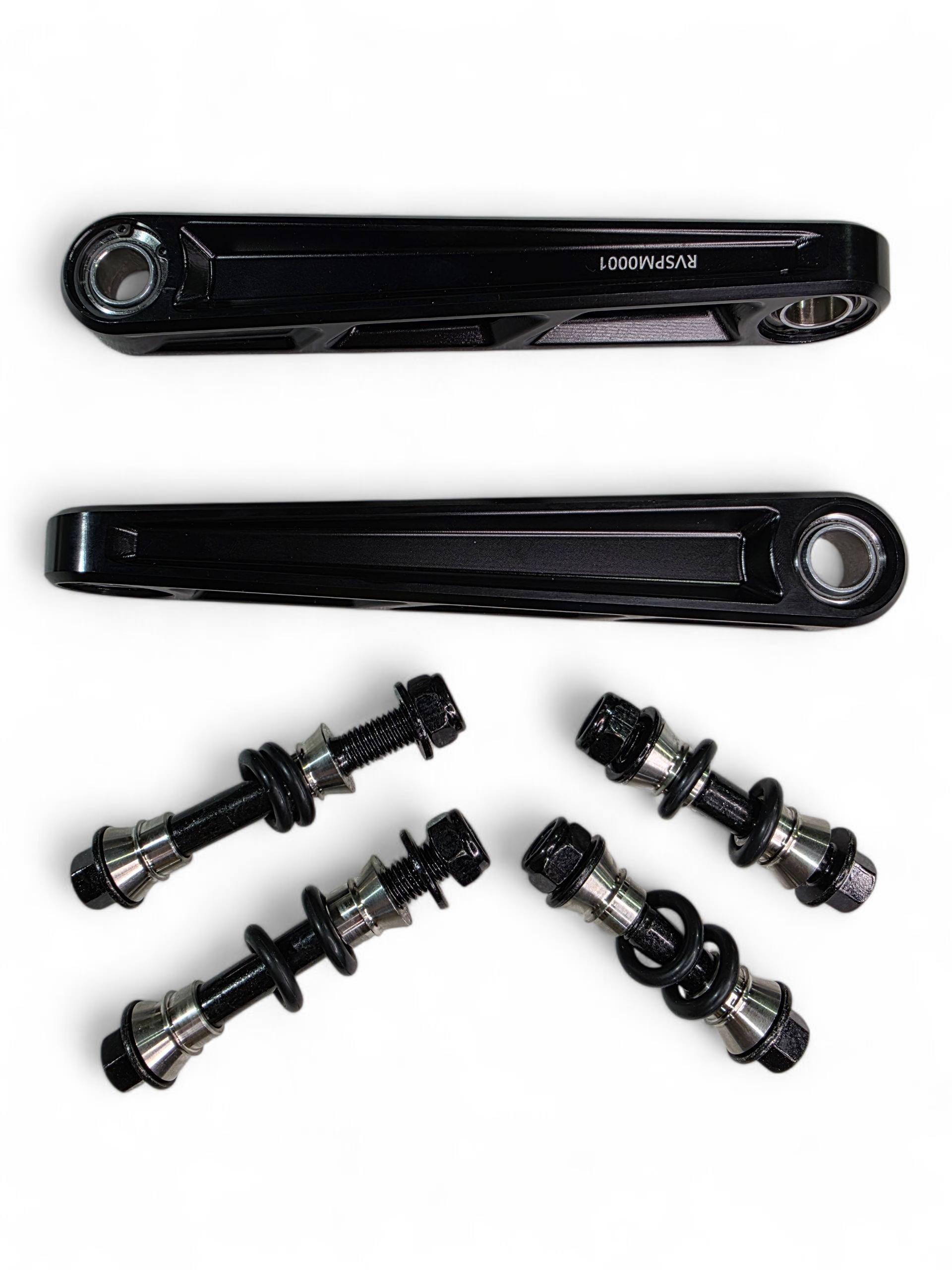 Photo of 2024+ Can Am Maverick R Front Sway Bar Links Anodized Black by Elektric Offroad - Premium for UTVs / Side by Sides