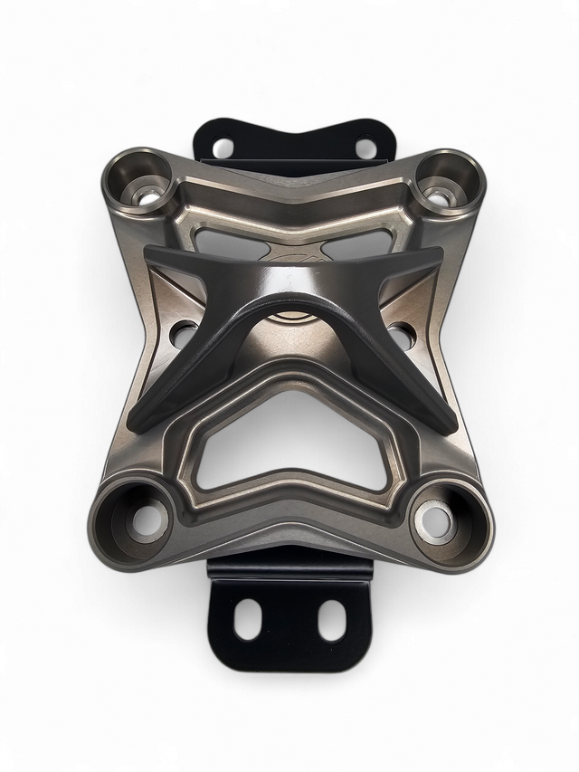 Photo of 2022 to Current Can Am X3 10 Bolt Radius Rod Plate with Pull Hook (Gun Metal) by Elektric Offroad - Premium 2017+ Can Am X3 Maverick Volt Front Winch Bumper for UTVs / Side by Sides