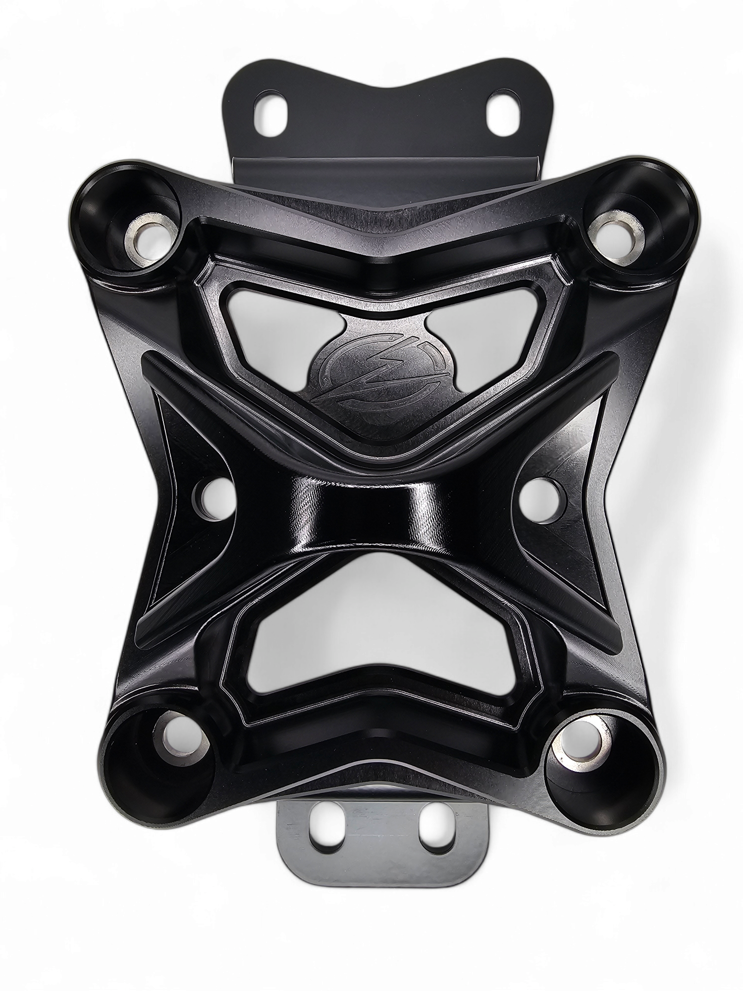Photo of 2022 to Current Can Am X3 10 Bolt Radius Rod Plate with Pull Hook (Black) by Elektric Offroad - Premium 2017+ Can Am X3 Maverick Volt Front Winch Bumper for UTVs / Side by Sides