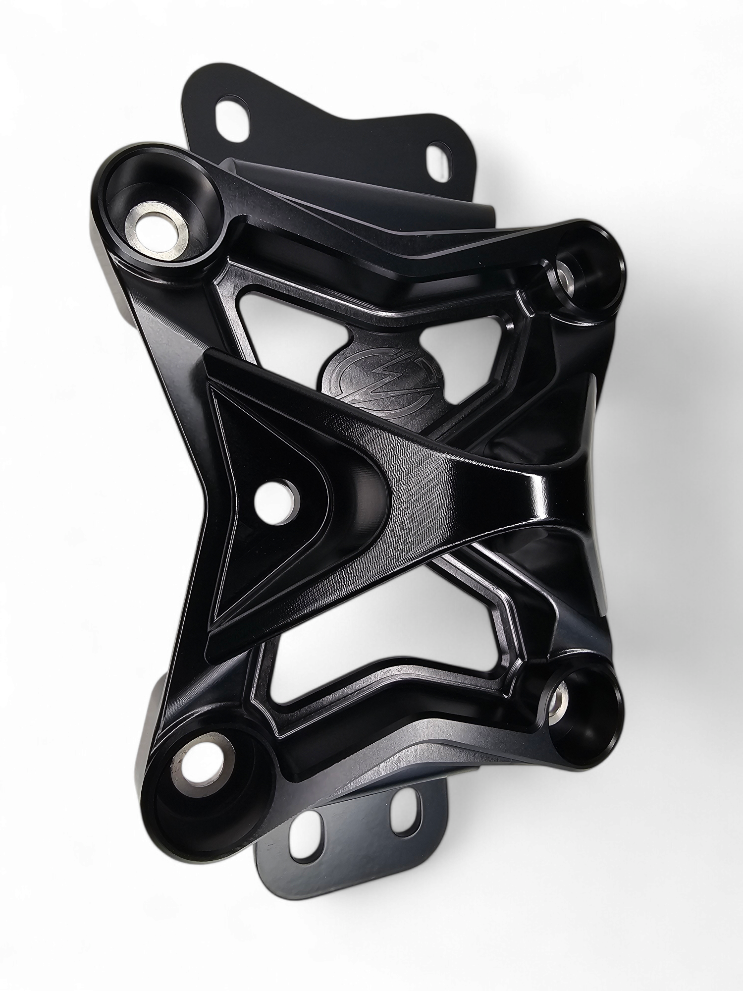 Photo of 2022 to Current Can Am X3 10 Bolt Radius Rod Plate with Pull Hook (Black) by Elektric Offroad - Premium 2017+ Can Am X3 Maverick Volt Front Winch Bumper for UTVs / Side by Sides