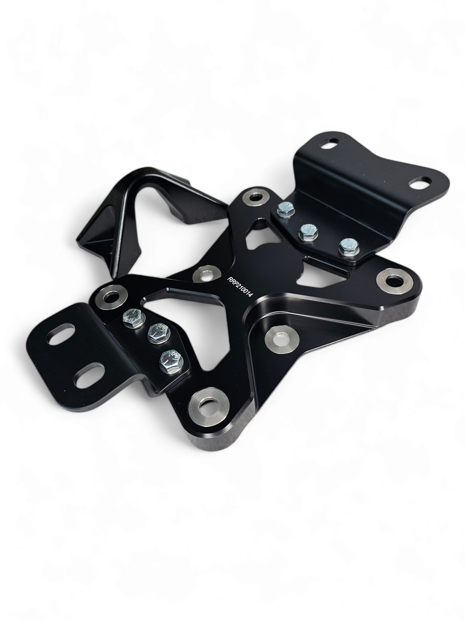 Photo of 2022 to Current Can Am X3 10 Bolt Radius Rod Plate with Pull Hook (Black) by Elektric Offroad - Premium 2017+ Can Am X3 Maverick Volt Front Winch Bumper for UTVs / Side by Sides