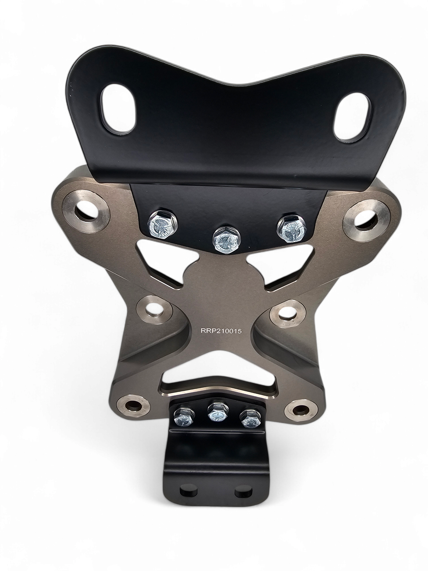 Photo of 2022 to Current Can Am X3 10 Bolt Radius Rod Plate with Pull Hook (Gun Metal) by Elektric Offroad - Premium 2017+ Can Am X3 Maverick Volt Front Winch Bumper for UTVs / Side by Sides