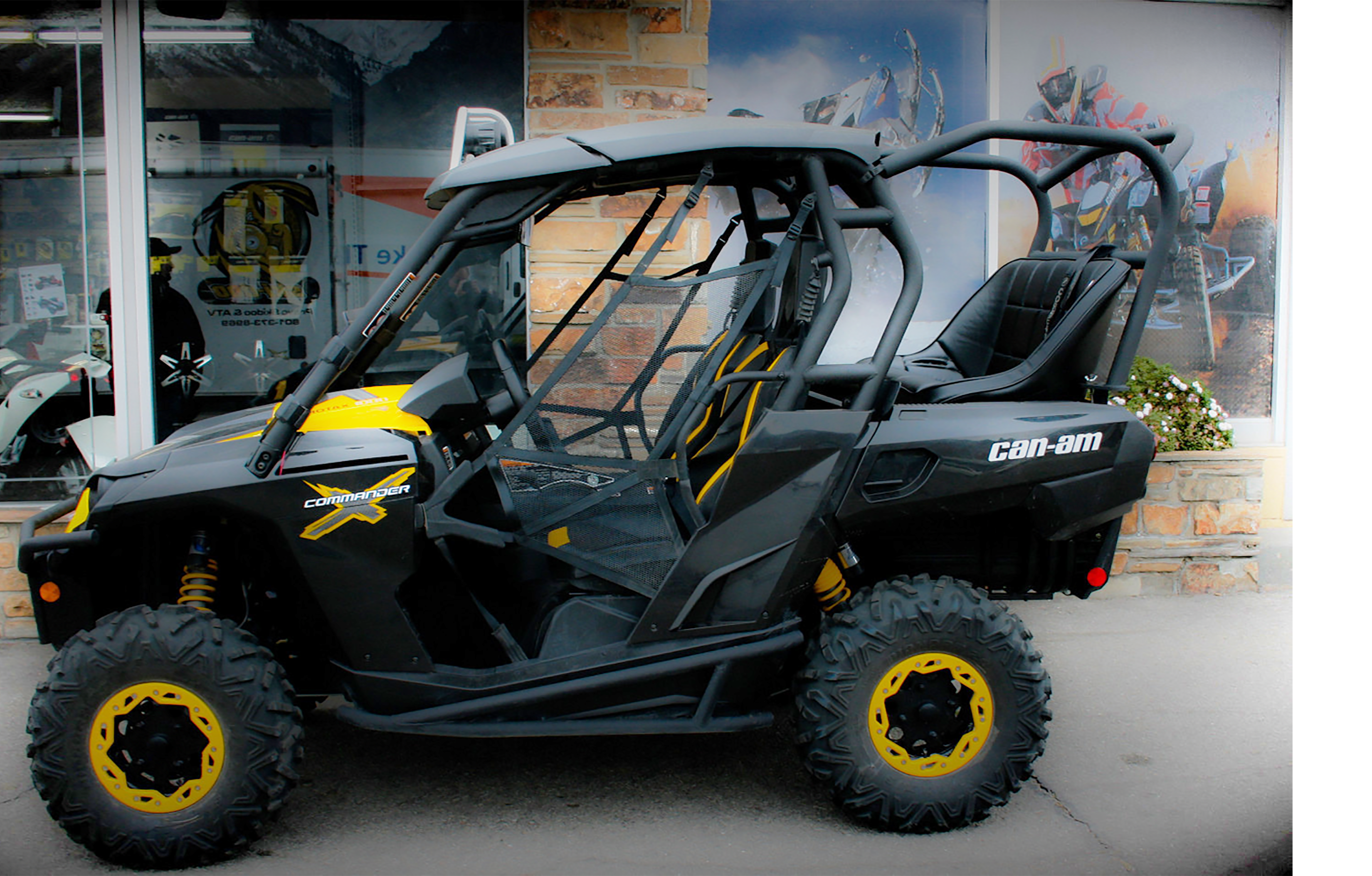 Photo of Commander Max Backseat and Roll Cage Kit (2014-2020) by UTV Mountain Accessories - Premium Backseat and Roll Cage for UTVs / Side by Sides