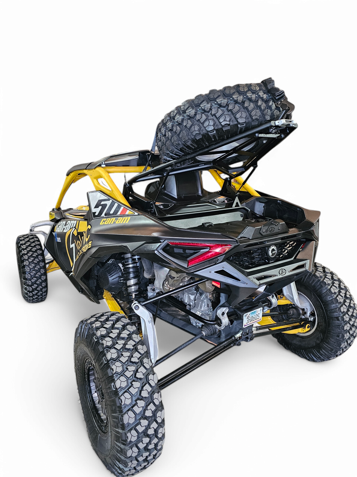 Photo of 2024 Can-am Maverick R EOD Volt Tire Rack (Fits All Mav R's) by Elektric Offroad - Premium for UTVs / Side by Sides