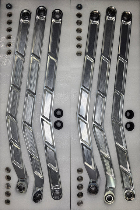 2017+ Can-Am X3 Maverick Volt Billet Radius Rods - Anodized Clear