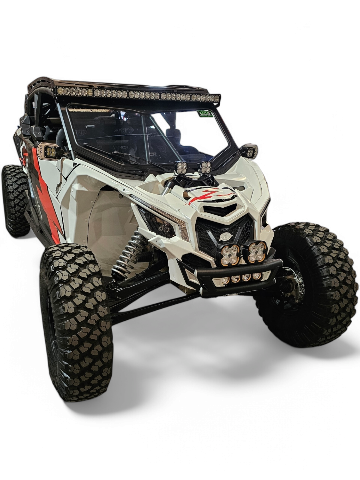 Photo of 2017 + Can-Am X3 Maverick Amp Front Bumper by Elektric Offroad - Premium 2017+ Can Am X3 Maverick Volt Front Winch Bumper for UTVs / Side by Sides